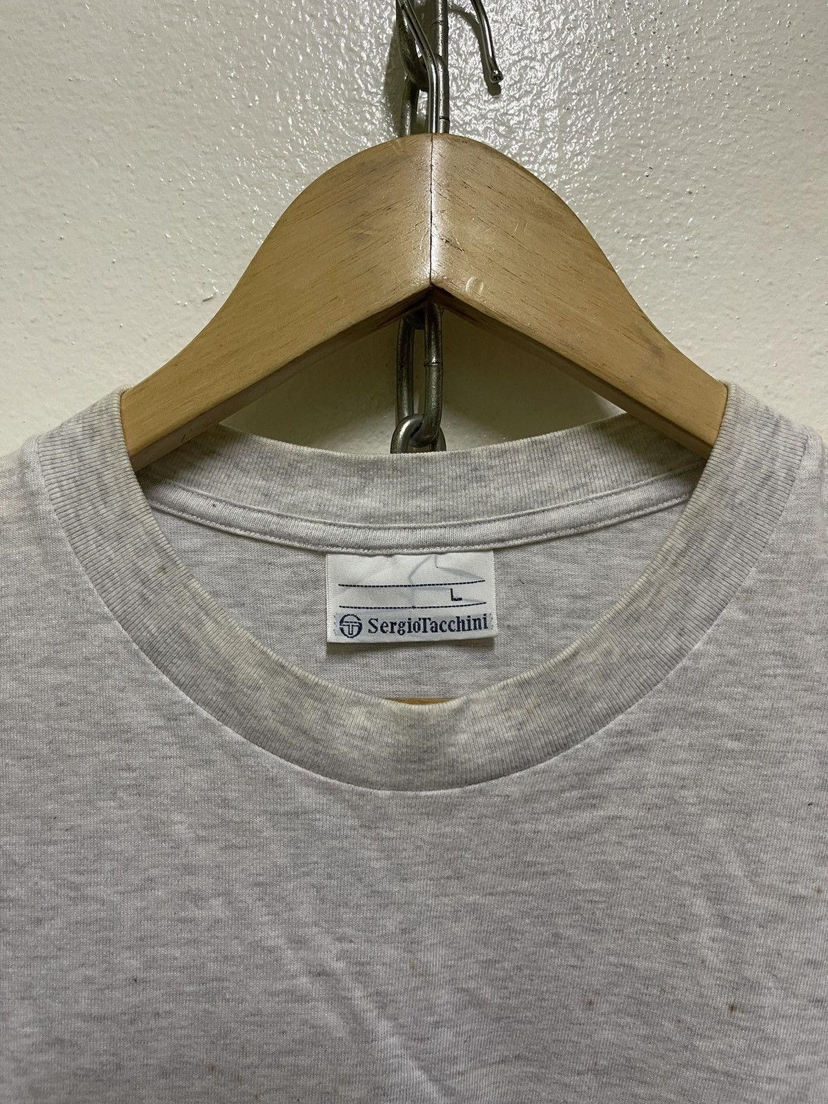 Sergio Tacchini × Vintage Sergio Tacchini Printed T Shirt Size US L / EU 52-54 / 3 - 4 Thumbnail