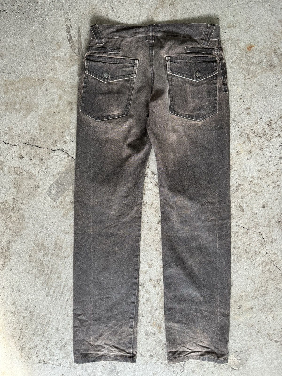 John Galliano JOHN GALLIANO NEWSPAPER MEASURING TAPE JEANS PANTS 