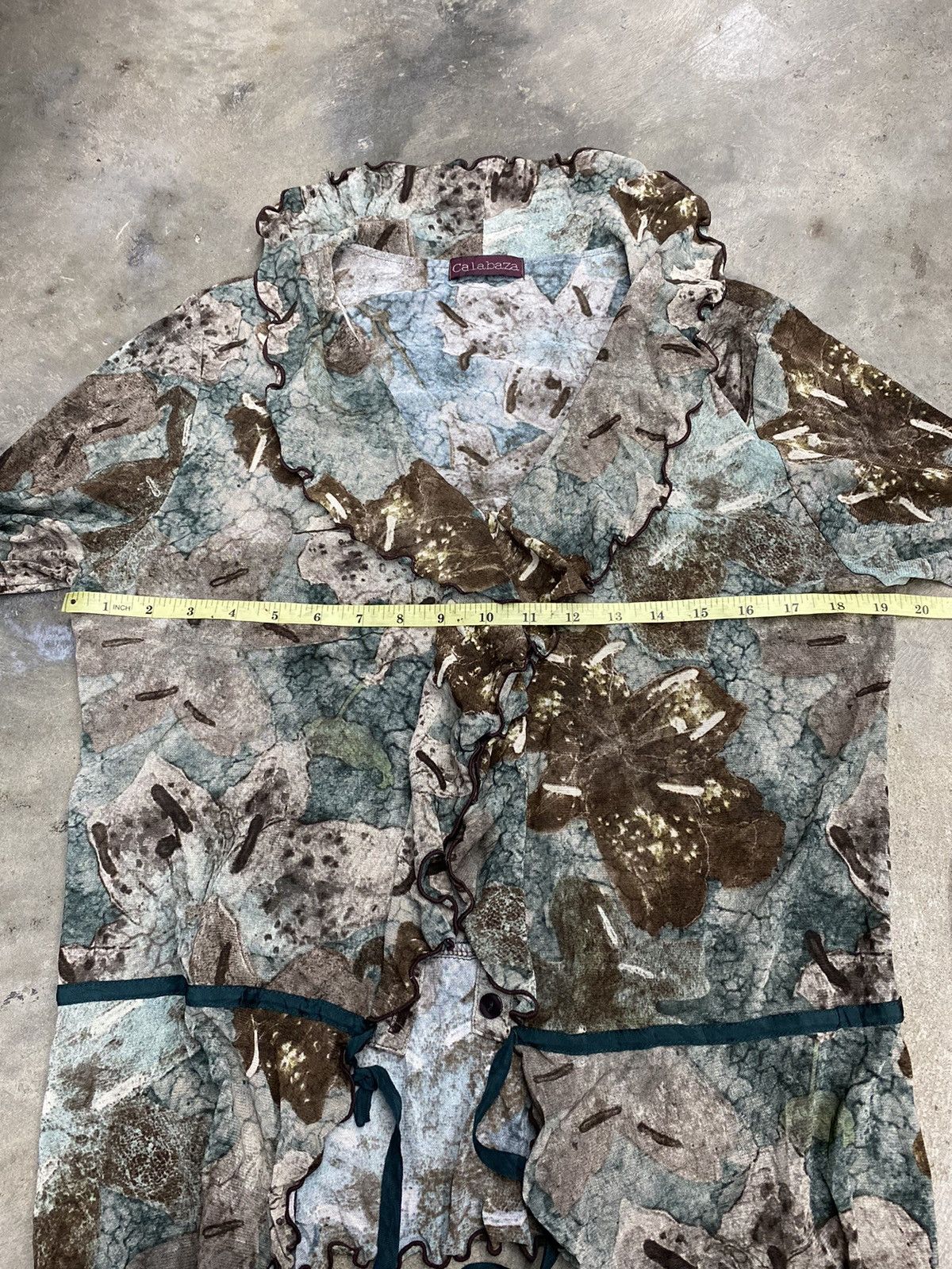 If Six Was Nine × Japanese Brand ISSEY MIYAKE YOHJI STYLE blouses flower calabaza Size M / US 6-8 / IT 42-44 - 8 Thumbnail