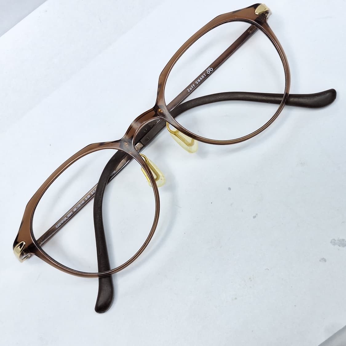 Vintage Zoff SMART ZJ221012 Brown Boston Glasses Frame Ultralight 9g Size ONE SIZE - 1 Thumbnail