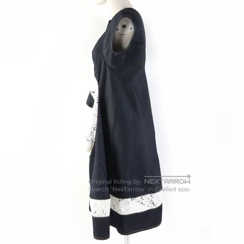 Junya Watanabe Junya Watanabe Blue retro lace stitching dress Size XS / US 0-2 / IT 36-38 - 2 Thumbnail