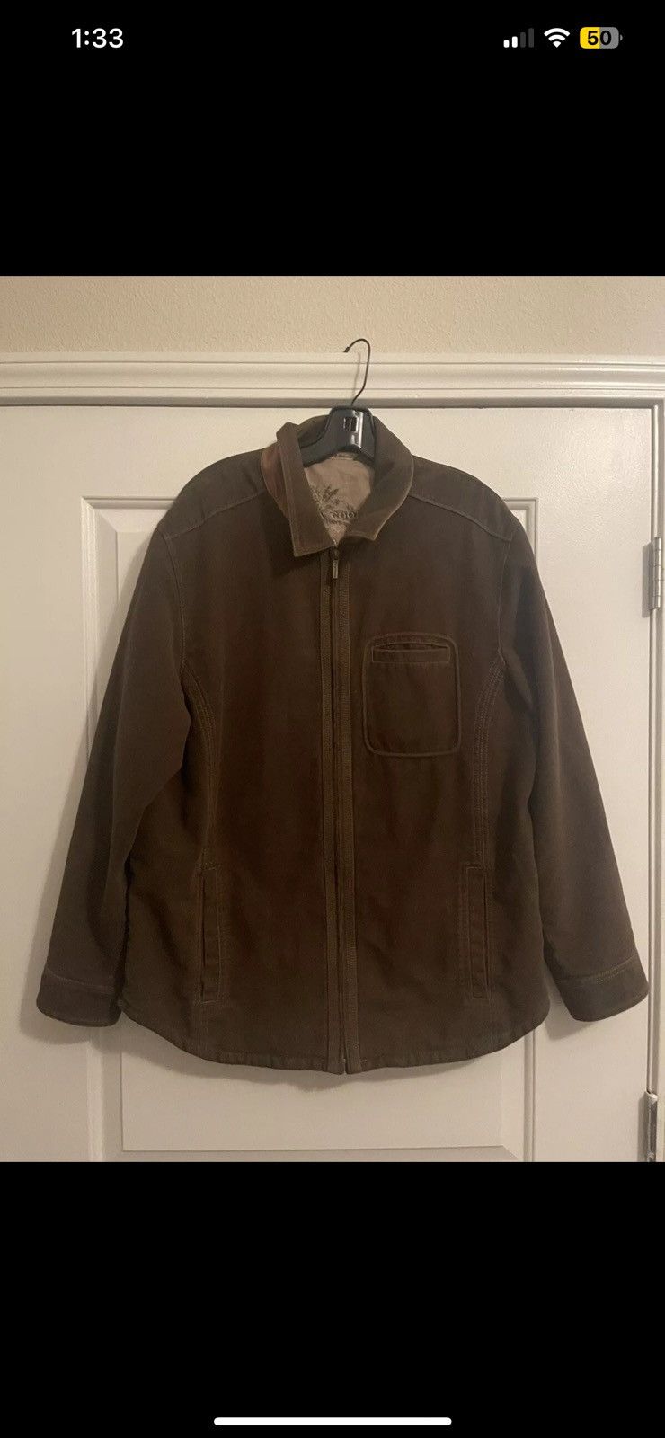 Tommy Bahama × Vintage Tommy Bahama Men's Brown Suede Leather Coat Size US M / EU 48-50 / 2 - 1 Thumbnail