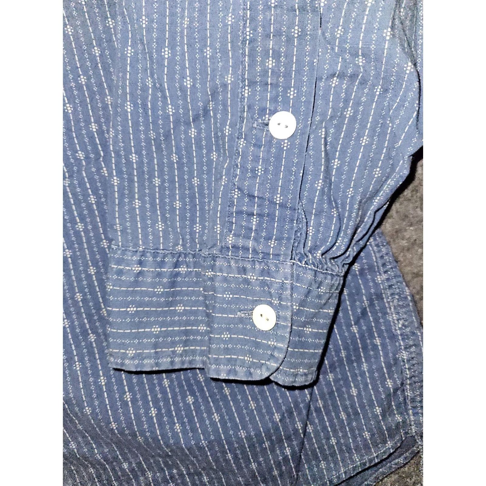 Polo Ralph Lauren Polo Ralph Lauren Button Up Shirt Men's XL Long Sleeve Blue Geometric Striped Pattern Size US XL / EU 56 / 4 - 5 Thumbnail