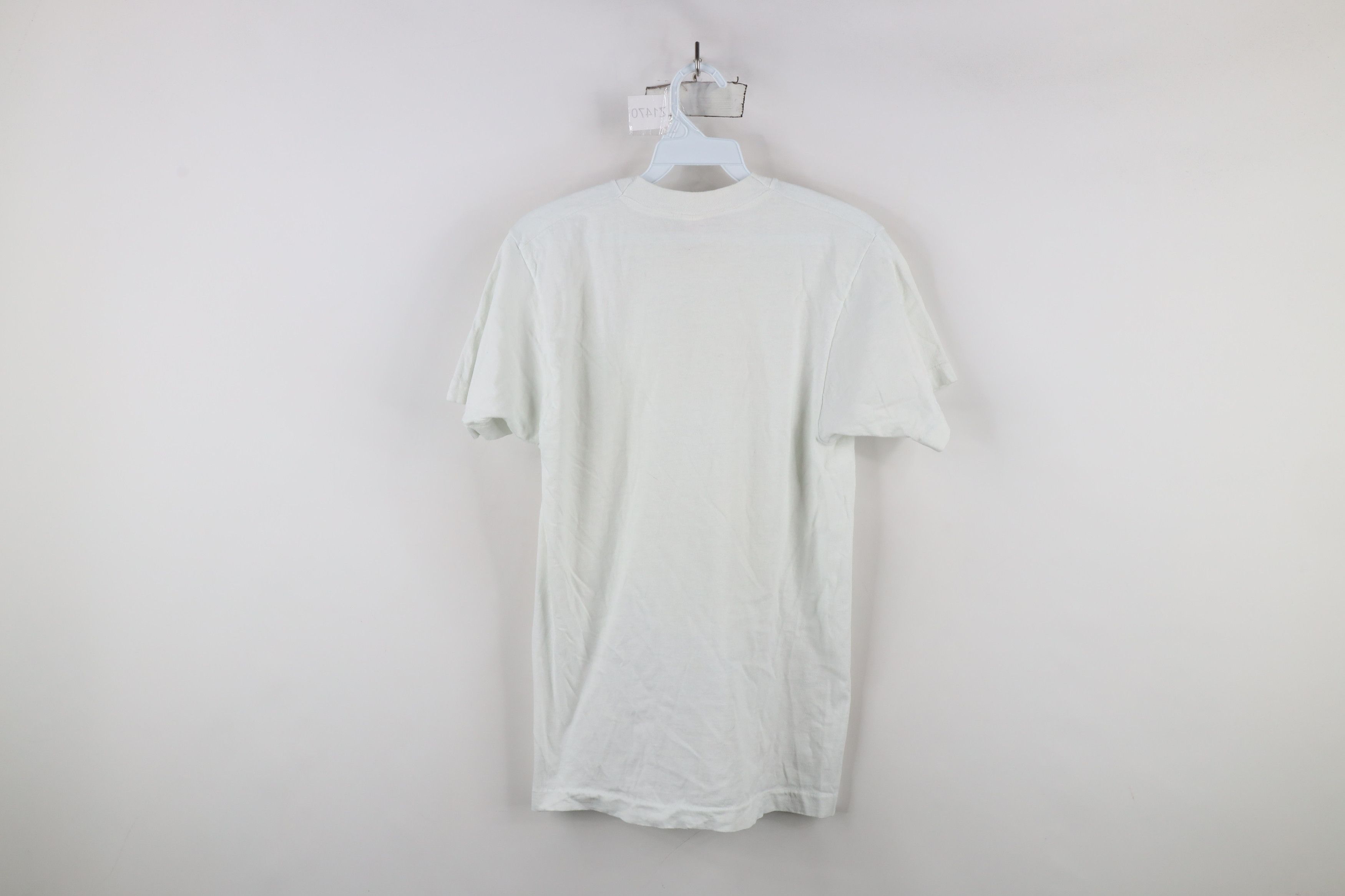 Vintage Vintage 80s 90s Streetwear Blank Cotton T-Shirt White USA Size US M / EU 48-50 / 2 - 8 Thumbnail