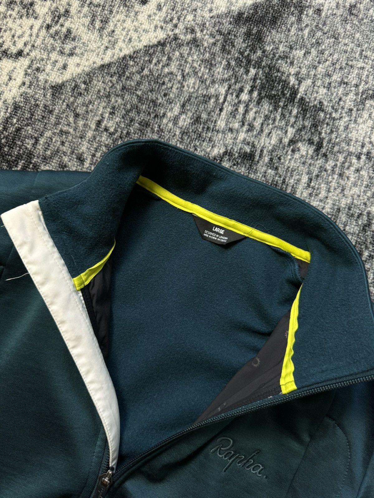 Rapha Rapha Mens Winter Jersey Teal Merino Wool Blend 3 Vents Size US L / EU 52-54 / 3 - 6 Thumbnail