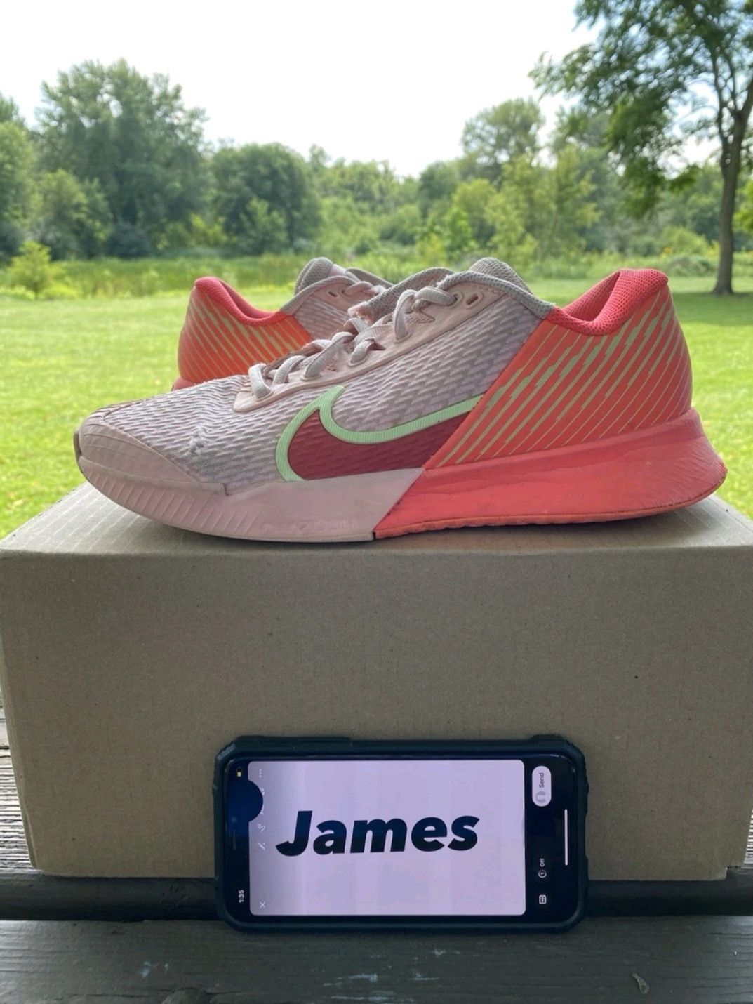 Nike Wmns Nike NikeCourt Vapor Pro 2 Pink Bloom Adobe Size 8 Size US 8 / IT 38 - 1 Thumbnail