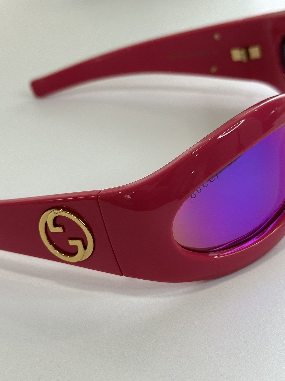 Gucci Gucci Fuchsia pink wrap sunglasses Size ONE SIZE - 3 Thumbnail