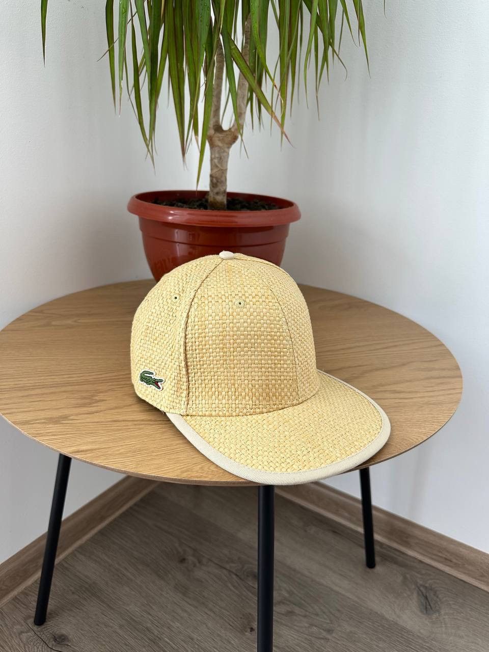 Lacoste × Vintage Lacoste L!VE Woven Straw Lok Cap Hat Logo Embroidered Size L Size ONE SIZE - 1 Thumbnail