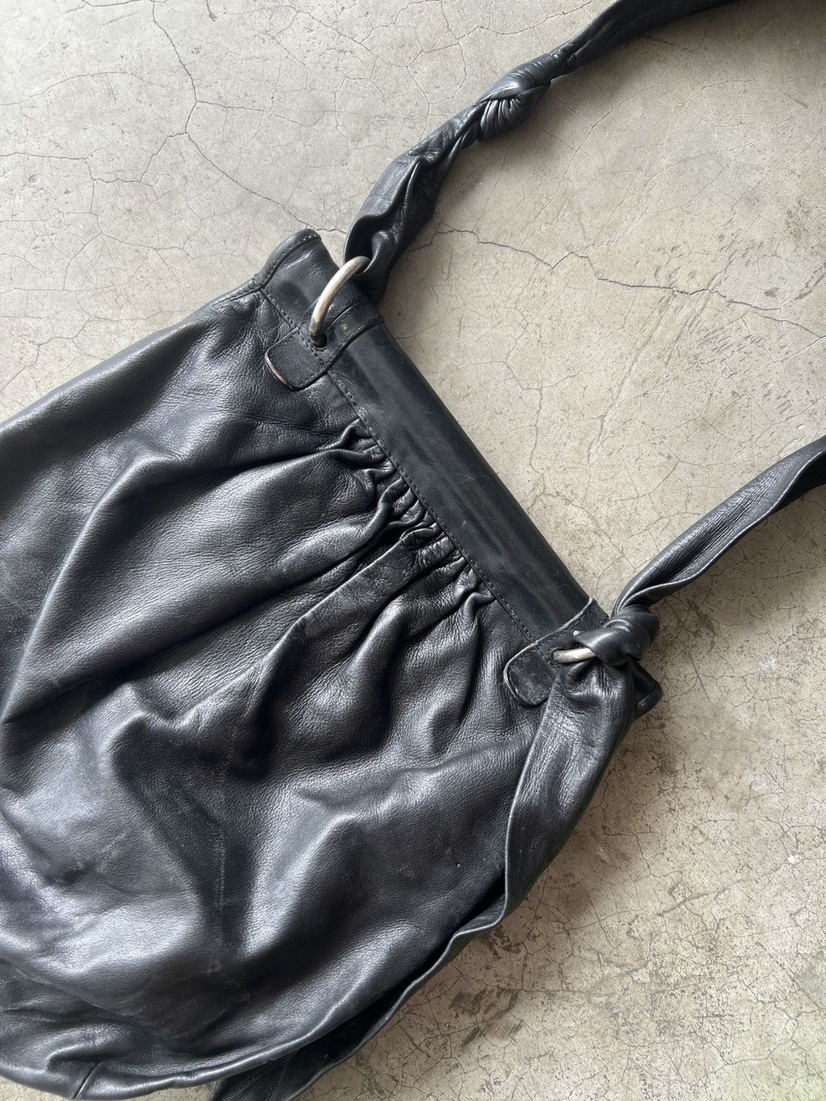 Dries Van Noten Archive Dries Van Noten - Knot Leather Shoulder Bag Size ONE SIZE - 3 Thumbnail