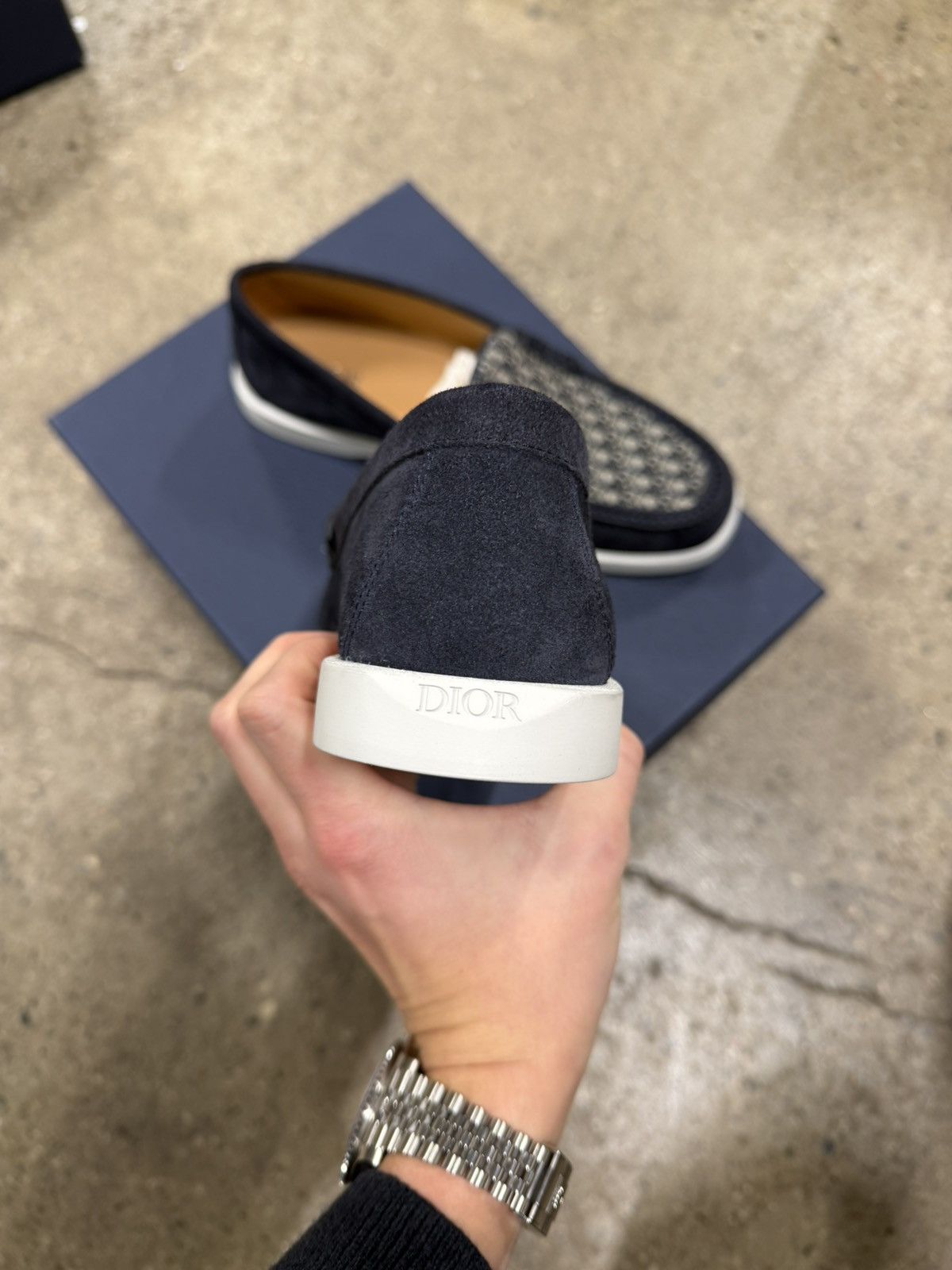 Dior Granville Oblique Suede Loafers NEW 1100$
