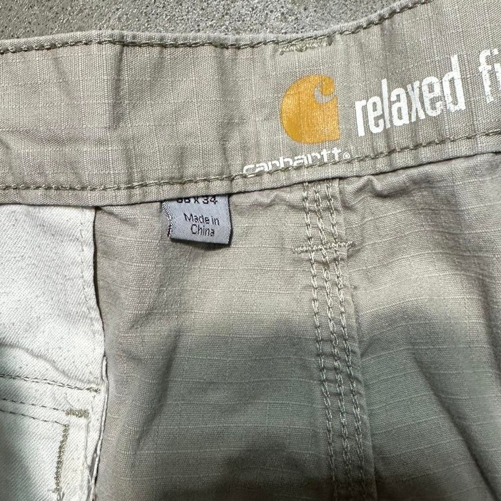 Carhartt Carhartt Tan Cargo Pants Mens 38x34 Relaxed Fit Baggy Skater Size US 38 / EU 54 - 4 Thumbnail