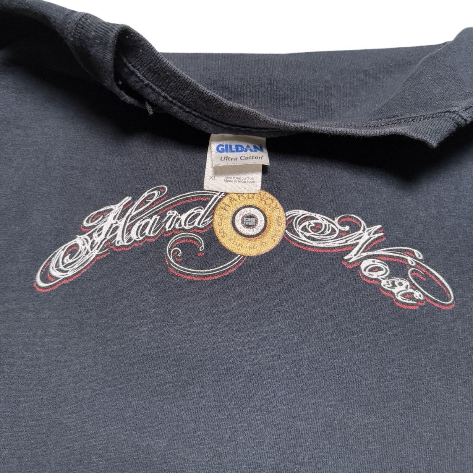 Vintage Vintage Y2K Hard Nox Capone Faded Black Graphic T Shirt XL Size US XL / EU 56 / 4 - 4 Thumbnail