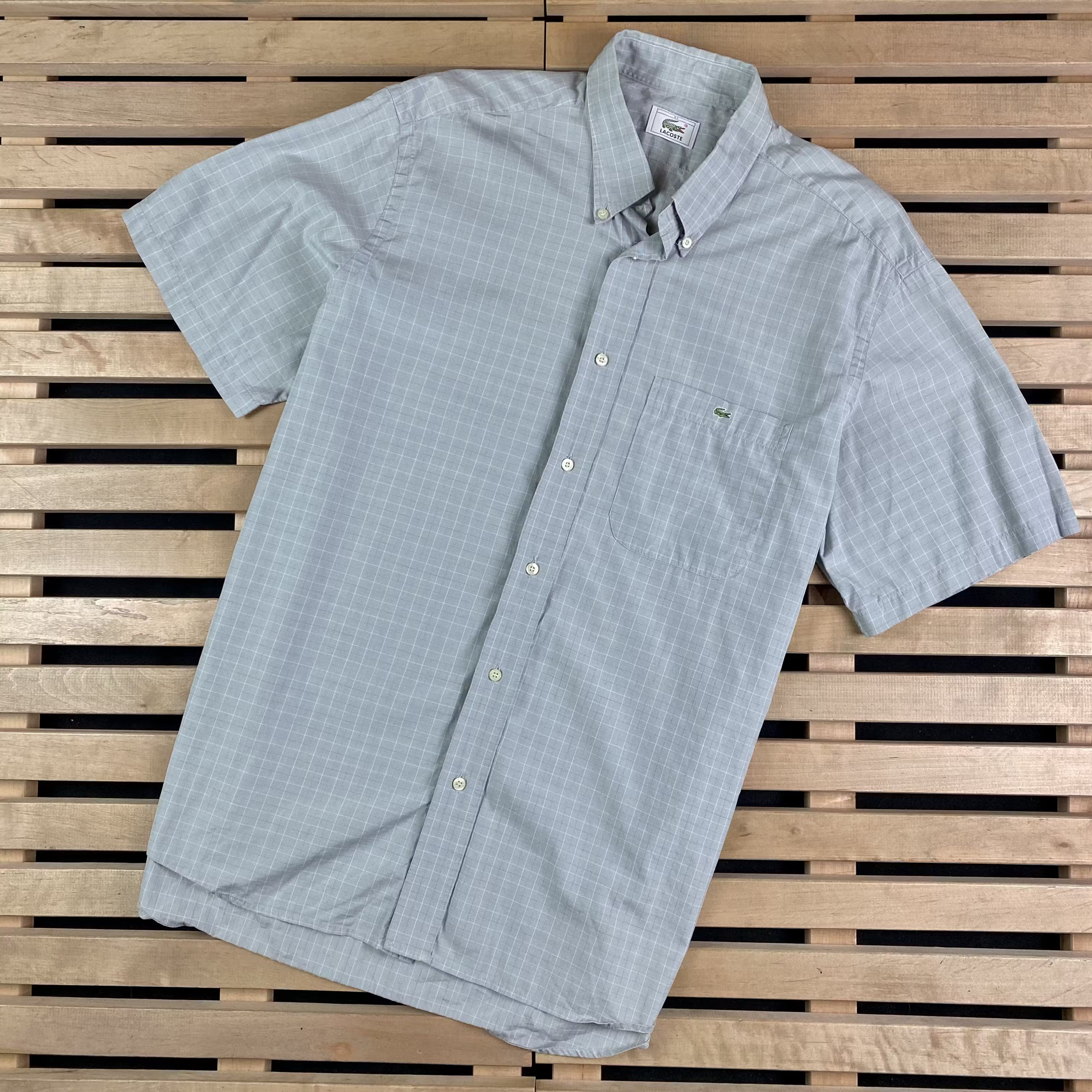 Lacoste × Vintage Mens Shirt Lacoste Vintage Size 42 Size US L / EU 52-54 / 3 - 1 Thumbnail