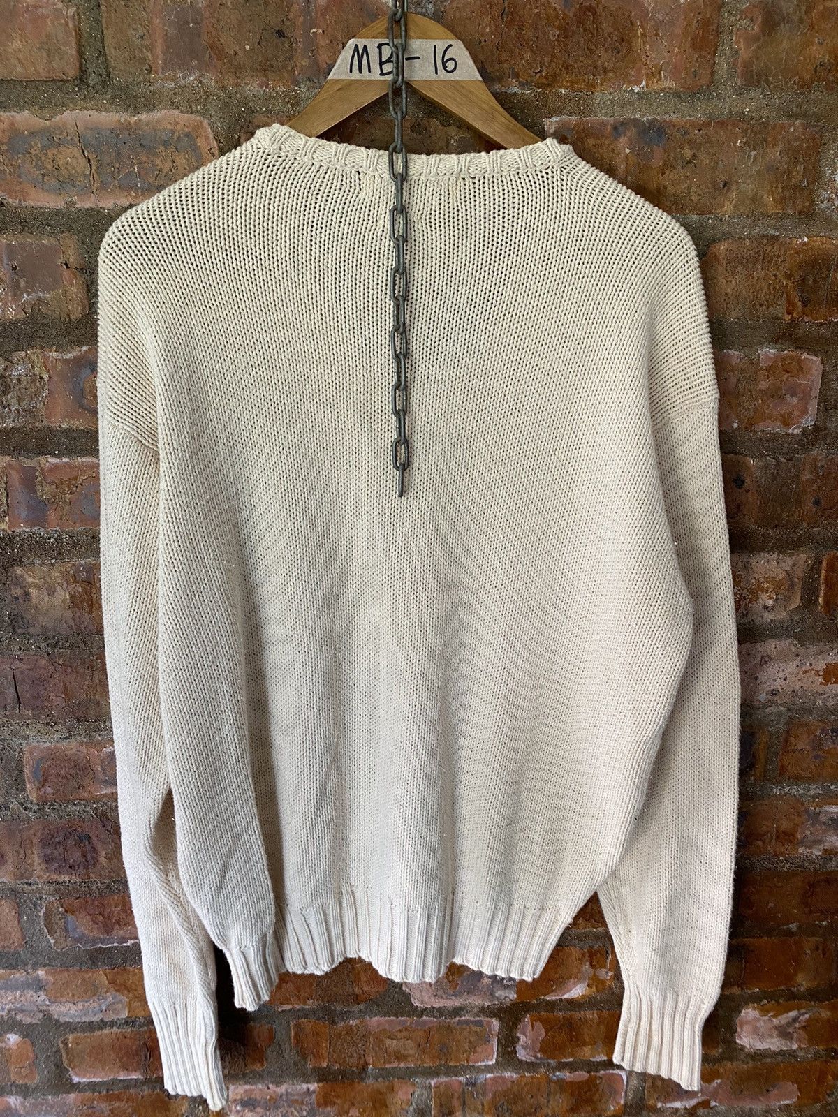 Polo Ralph Lauren 1980s Polo Ralph Lauren Made Hong Kong cable knit Size US L / EU 52-54 / 3 - 10 Thumbnail