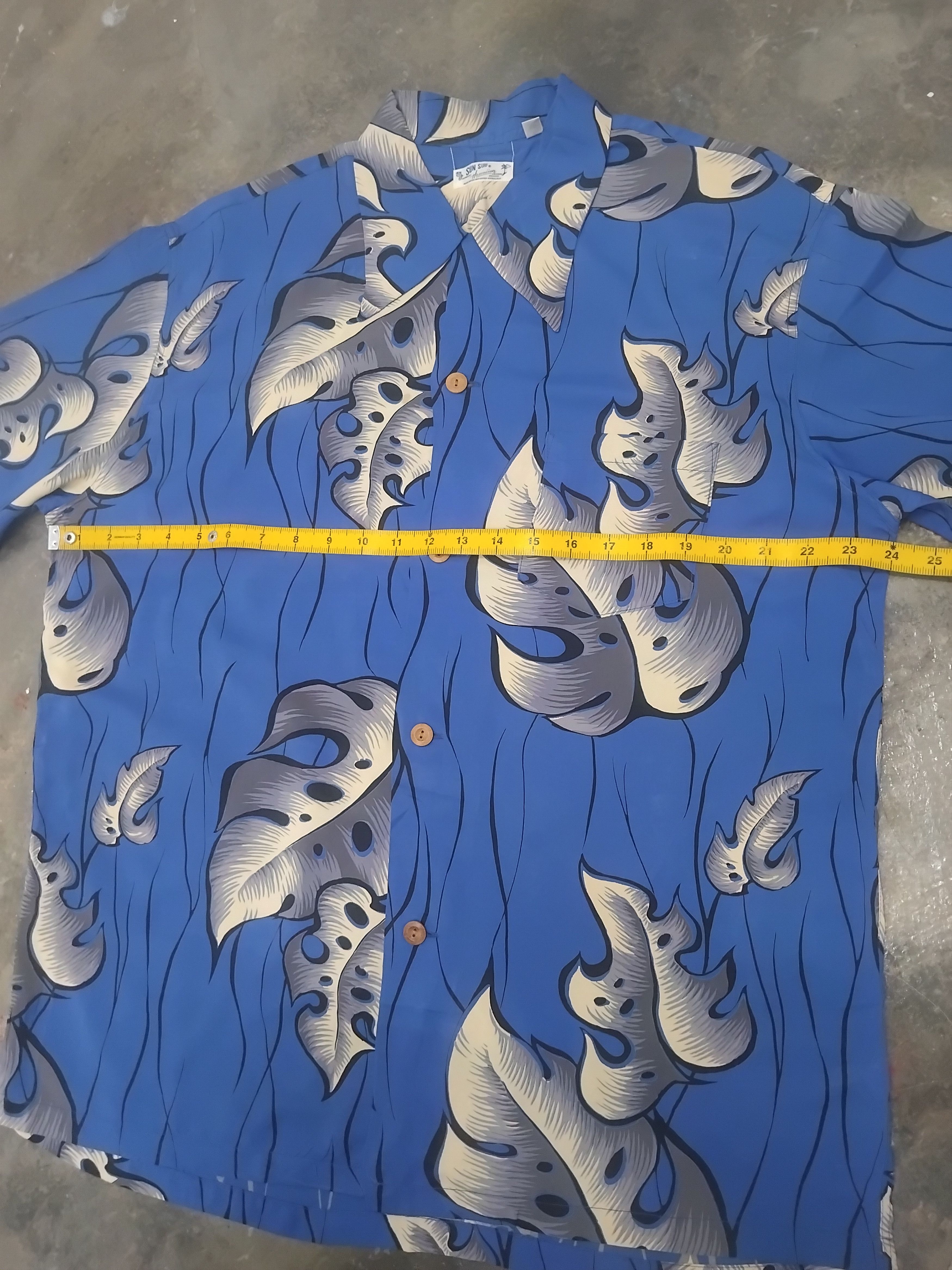 Sugar Cane Sun surf Leaf Tree Japanese brand Hawaiian Shirt Size US L / EU 52-54 / 3 - 7 Thumbnail