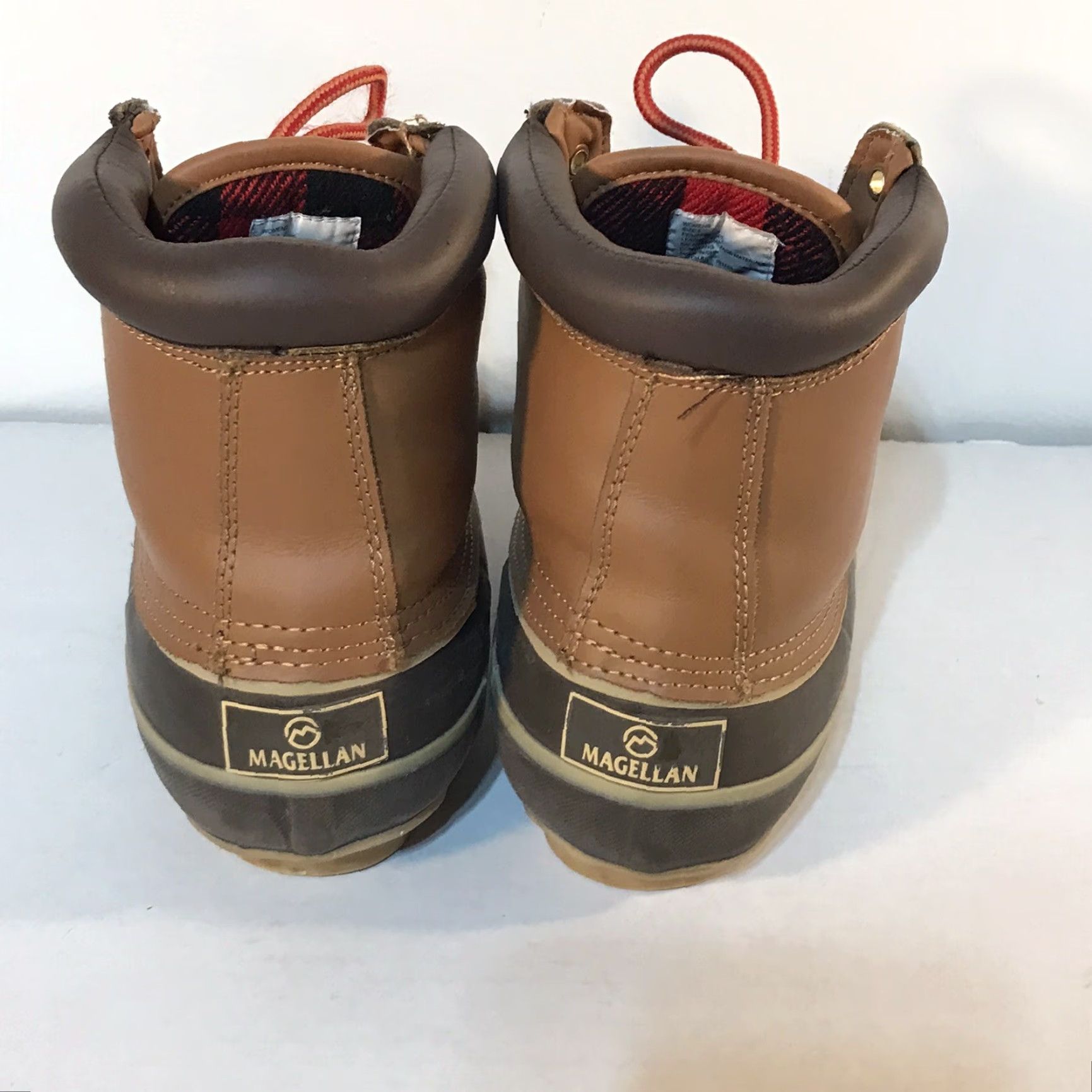 Vintage Magellan Outdoors Women’s Snow Boots Size 8 Leather Upper Insulated Casual Travel Winter Fall Brown/Cognac Size US 8 / IT 38 - 3 Thumbnail