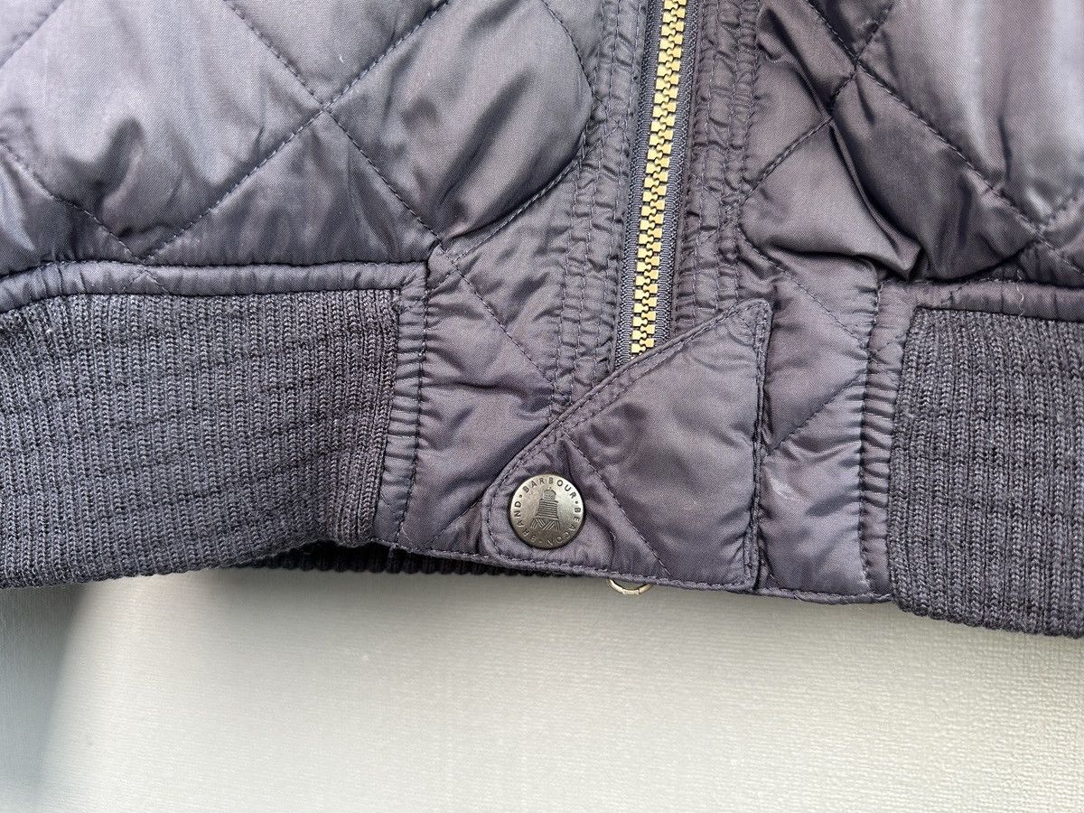 Barbour Men’s BARBOUR Bow Quilt Bomber Jacket Blue size L Size US L / EU 52-54 / 3 - 8 Thumbnail
