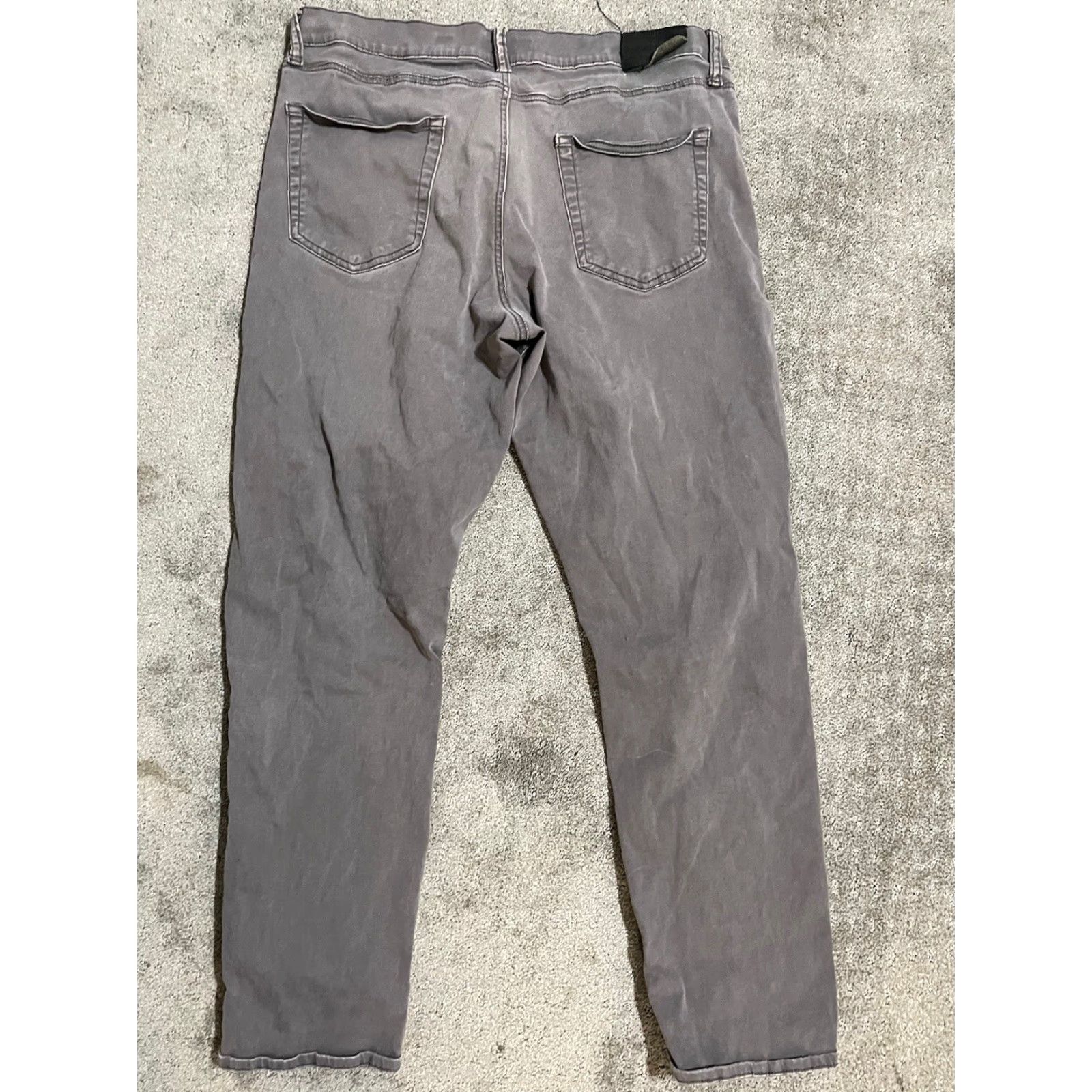 Lucky Brand Lucky Brand Jeans 410 Athletic Slim Mens 38x32 Grau Light Wash Straight Size US 38 / EU 54 - 3 Thumbnail