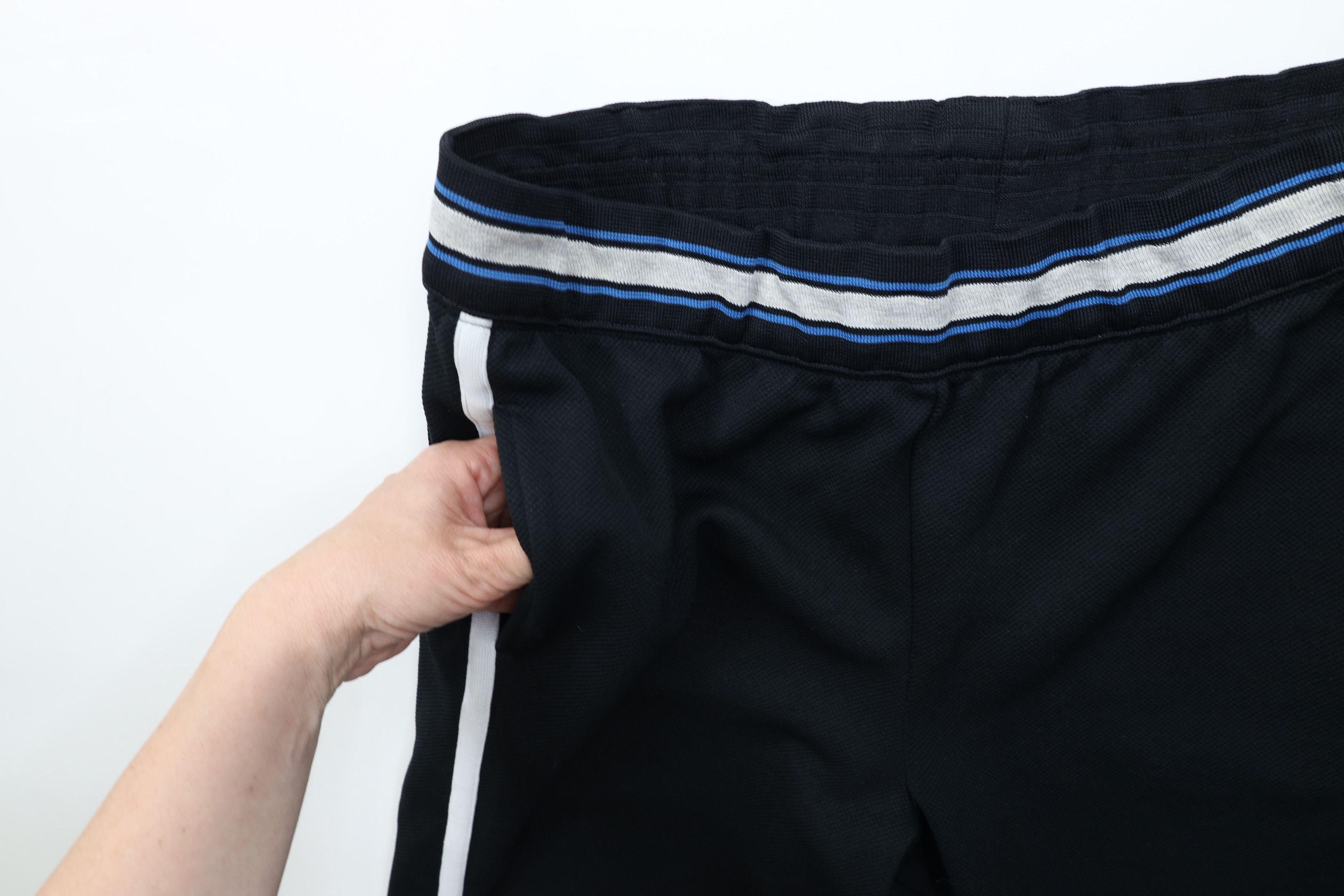Nike × Vintage Vintage 90s Nike Mini Swoosh Thermal Knit Tapered Sweatpants Size 34" / US 12 / IT 48 - 6 Thumbnail
