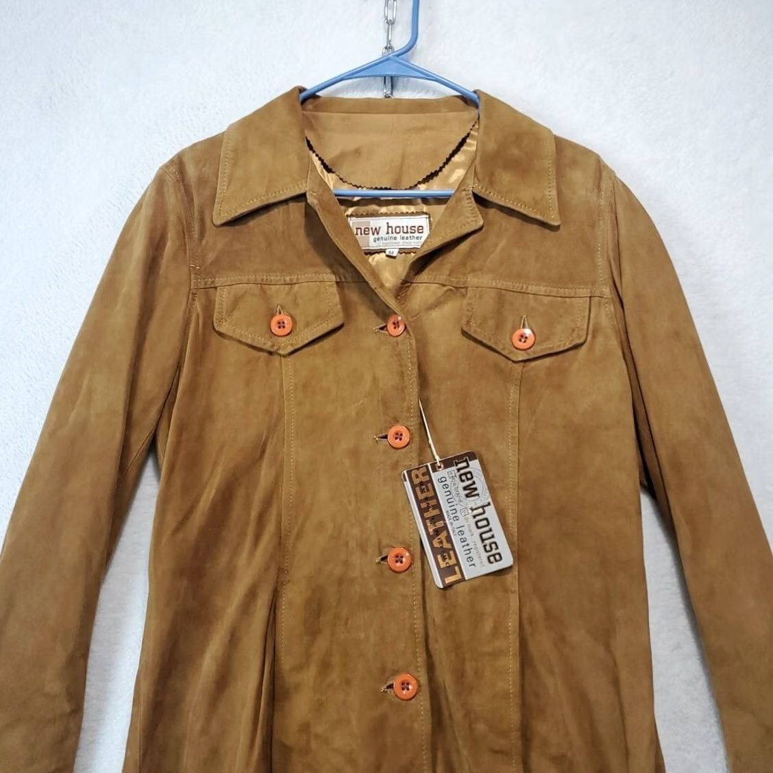 Vera Pelle VINTAGE Vera Pelle Brown Suede Italian Leather Jacket Boho Hippie Size M Women Regular Jacket Size M / US 6-8 / IT 42-44 - 4 Thumbnail