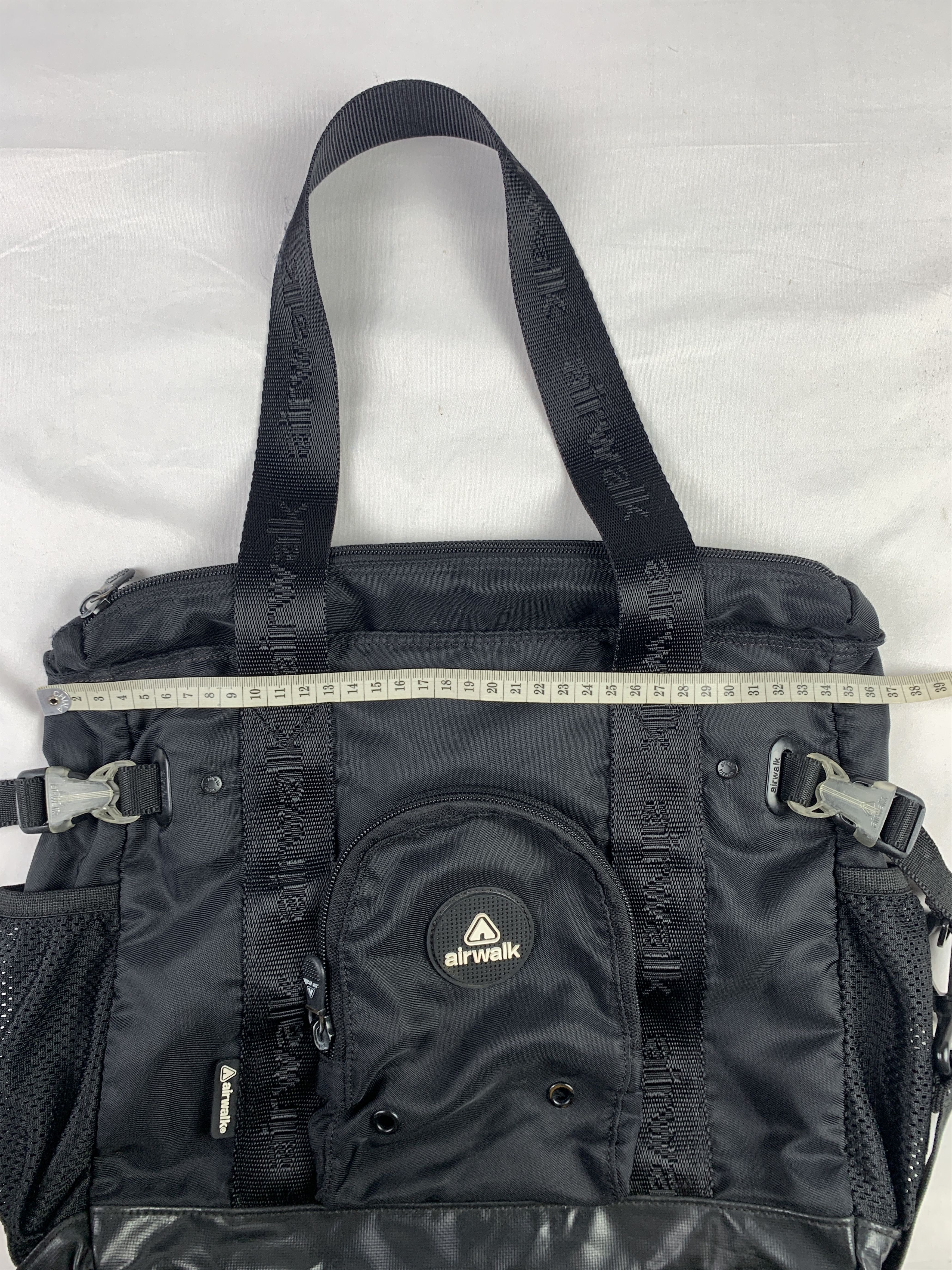 Airwalk Airwalk Black 2in1 Multipocket Tote Bag (37x37) Size ONE SIZE - 14 Thumbnail