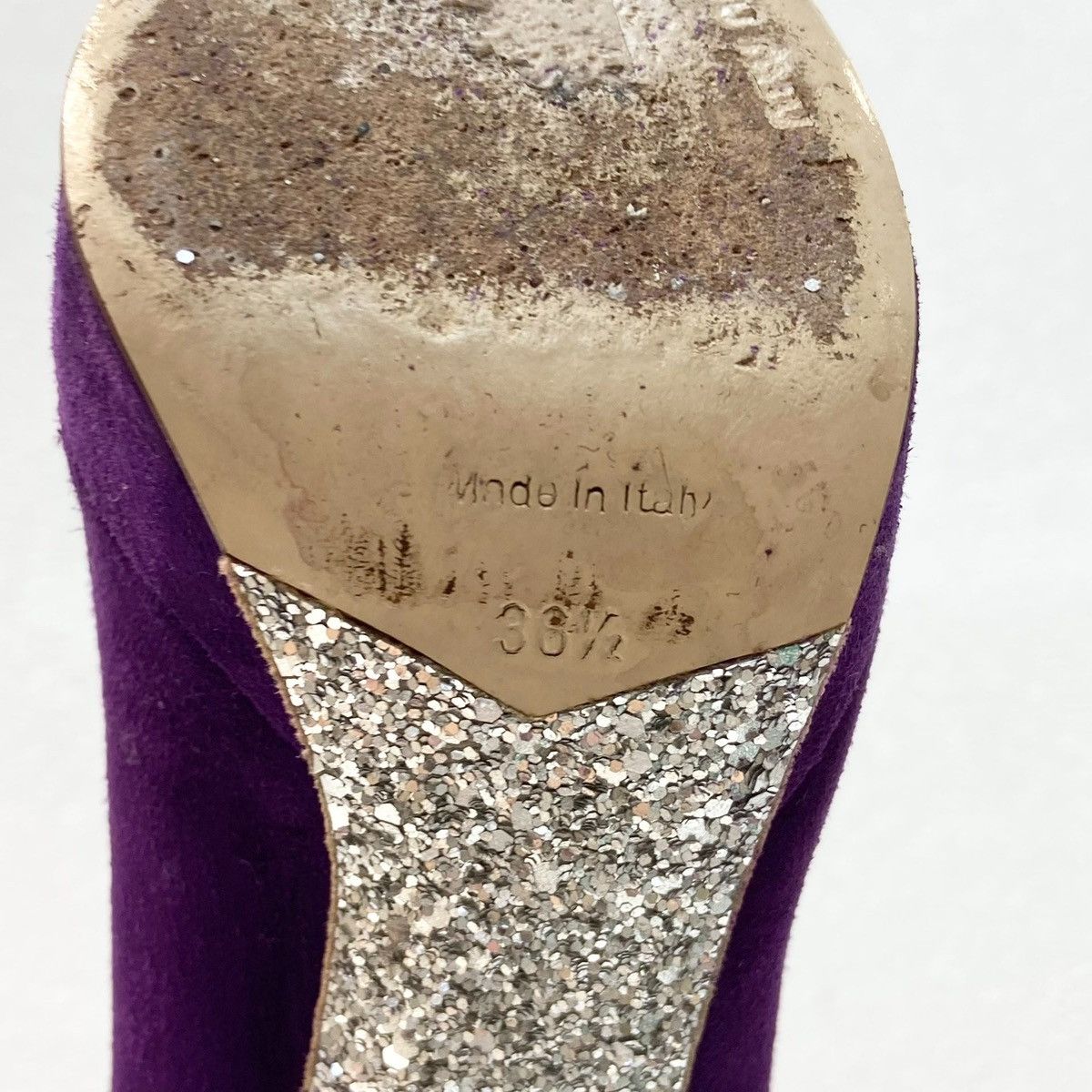 Miu Miu Miu Miu purple suede peep-toe platform pumps Size US 6.5 / IT 36.5 - 5 Thumbnail