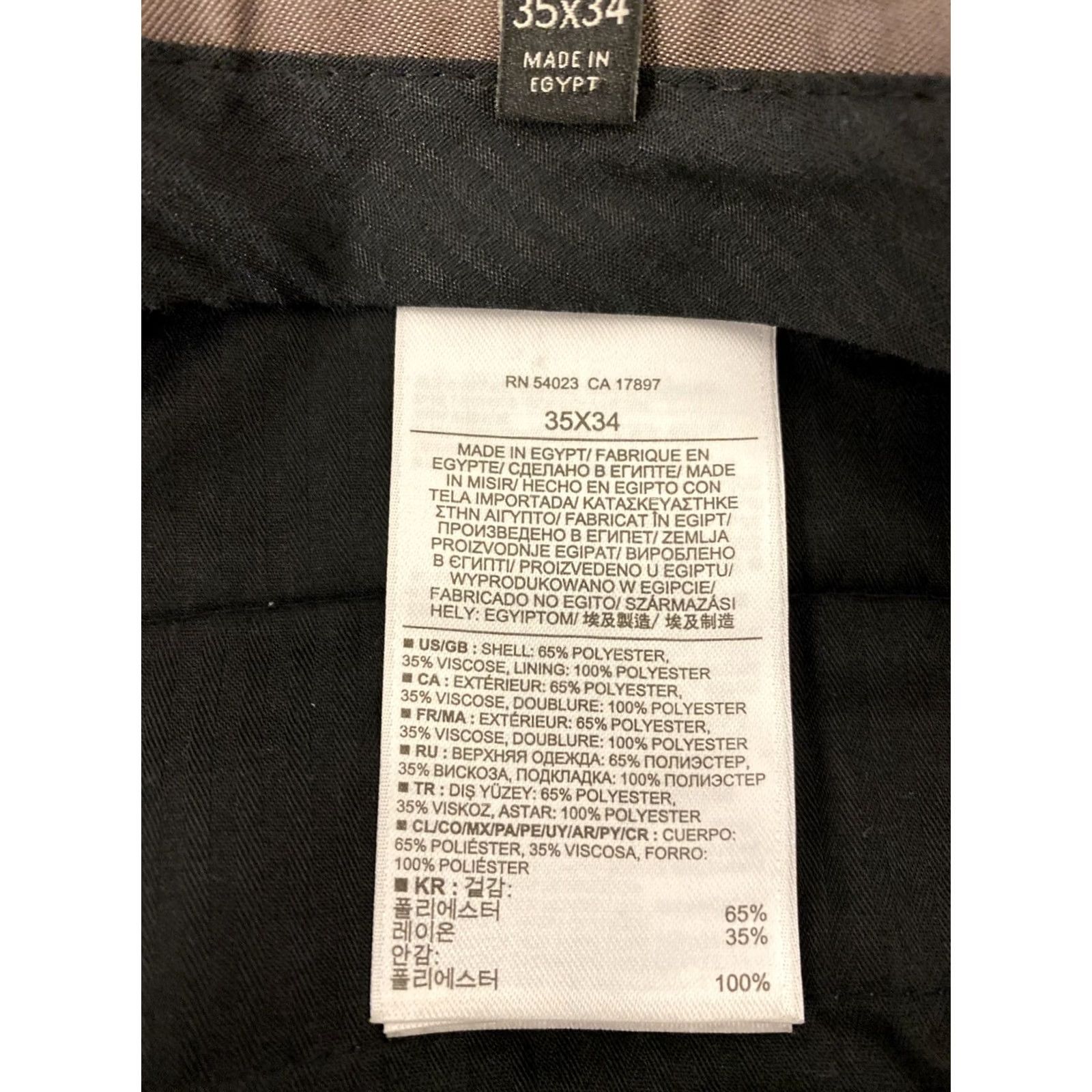 Banana Republic BANANA REPUBLIC Dress Pants Mens 35x34 Bronze Twill Wool Office Career /0855 Size US 35 - 7 Thumbnail