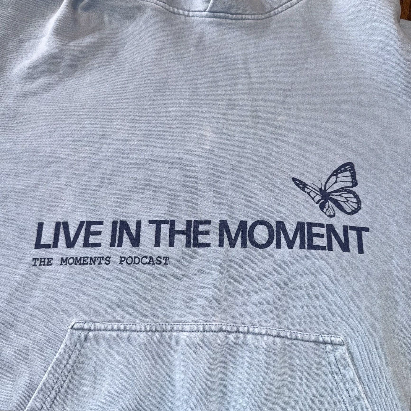 Olive THE MOMENTS PODCAST Hoodie Live In The Moment I Am A Human Being Not A Doing Size L / US 10 / IT 46 - 4 Thumbnail