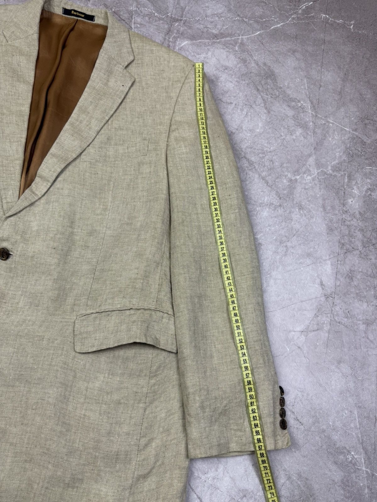 Barbour Luxury Barbour 100% Linen Blazer Jacket Size 58 Size 48R - 12 Thumbnail