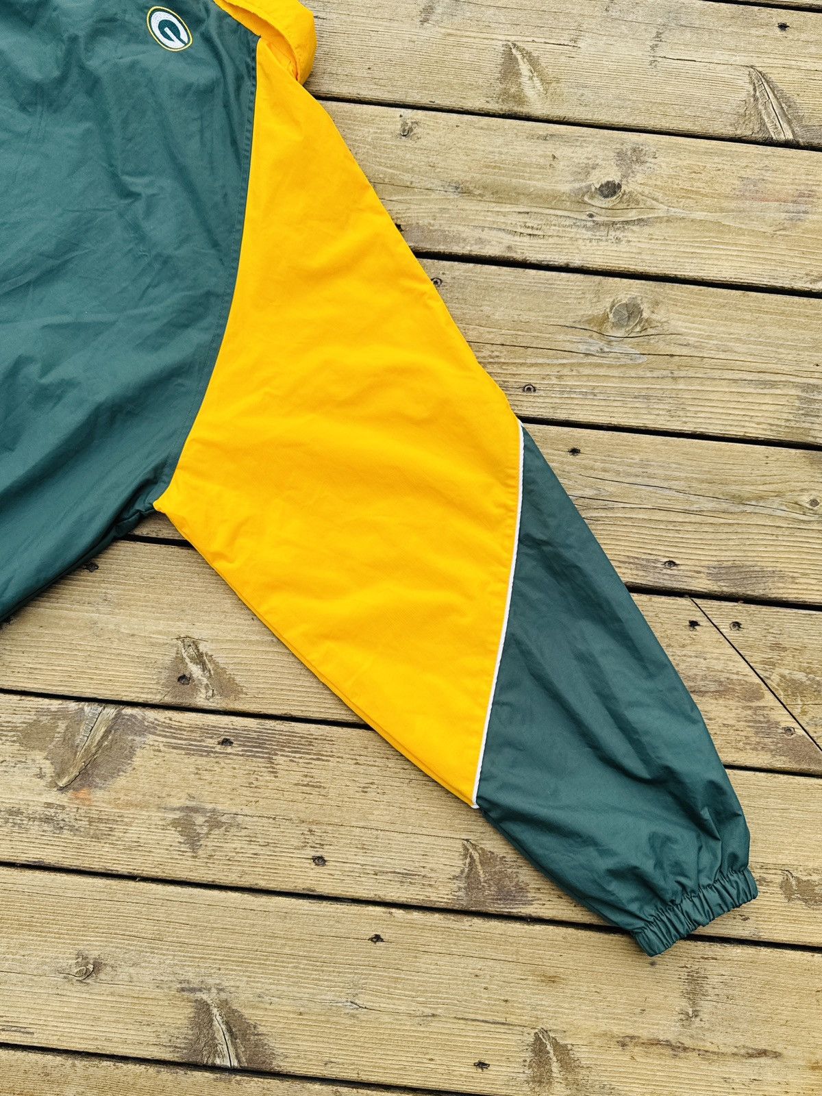 Logo Athletic Vintage 90s Green Bay Packers Logo Athletic Windbreaker Size US XL / EU 56 / 4 - 11 Thumbnail