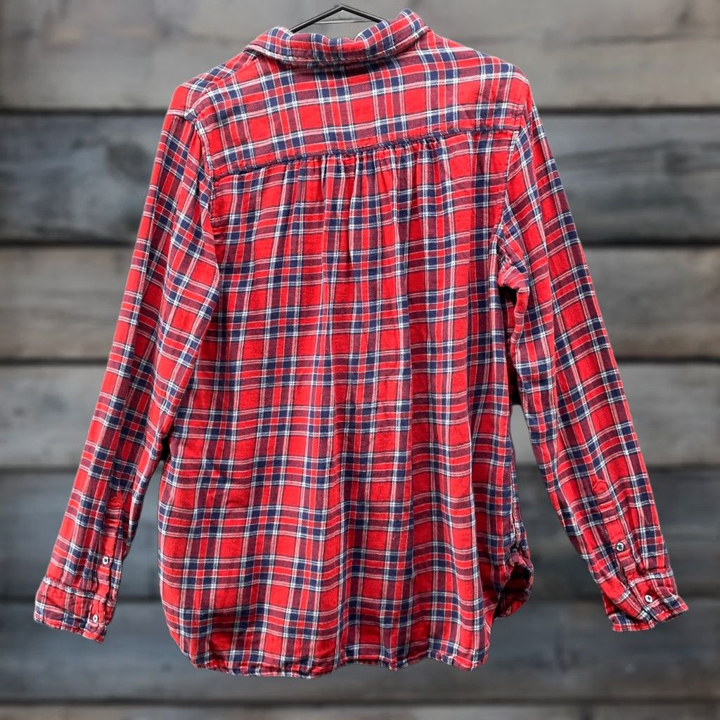 Superdry VINTAGE Superdry Shirt Womens XL Red Blue Plaid Button Down Size XL / US 12-14 / IT 48-50 - 1 Thumbnail