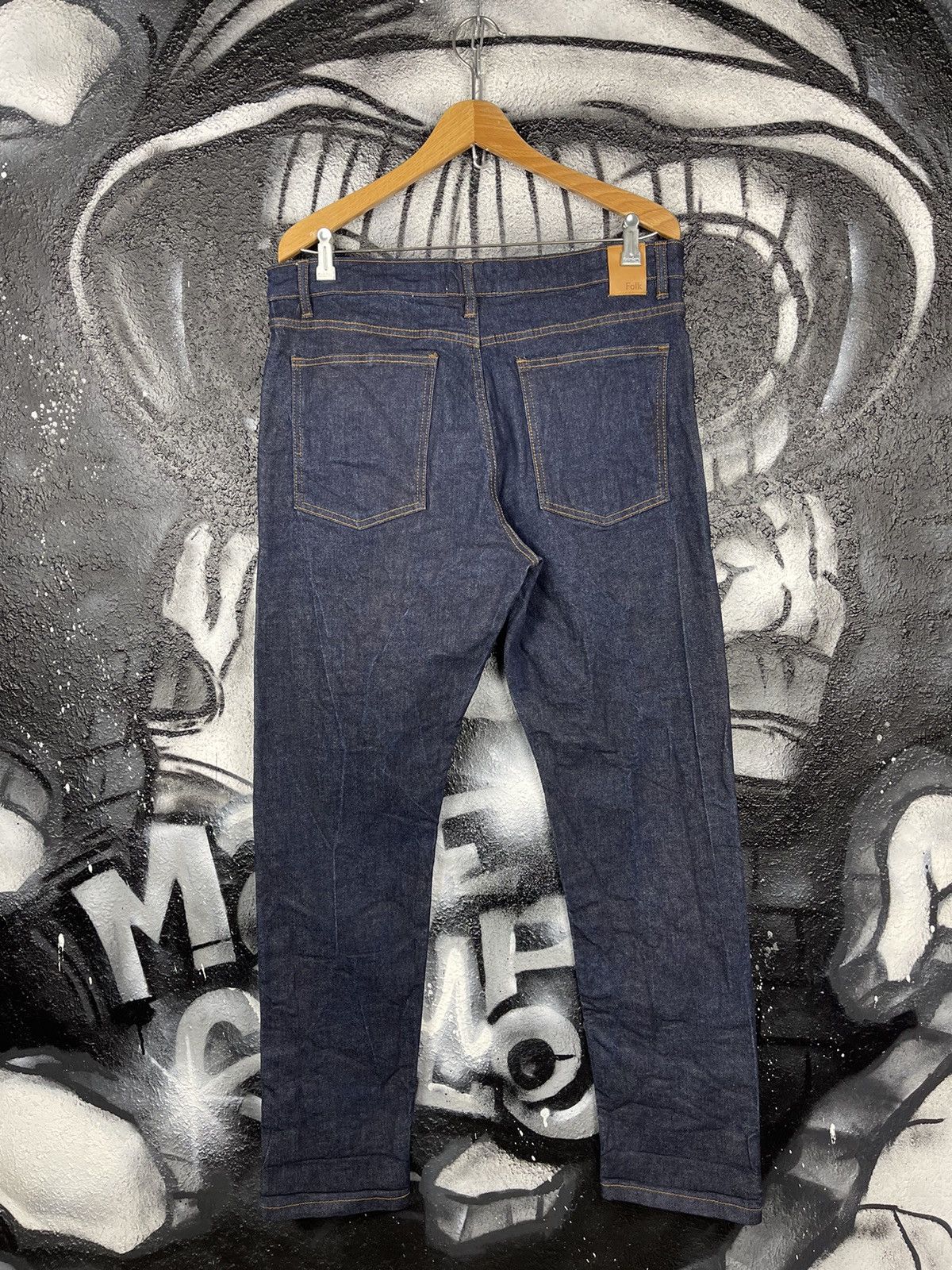 Folk Folk Indigo Blue Cotton Selvedge Denim Jeans Men’s Size W38 Size US 36 / EU 52 - 14 Thumbnail