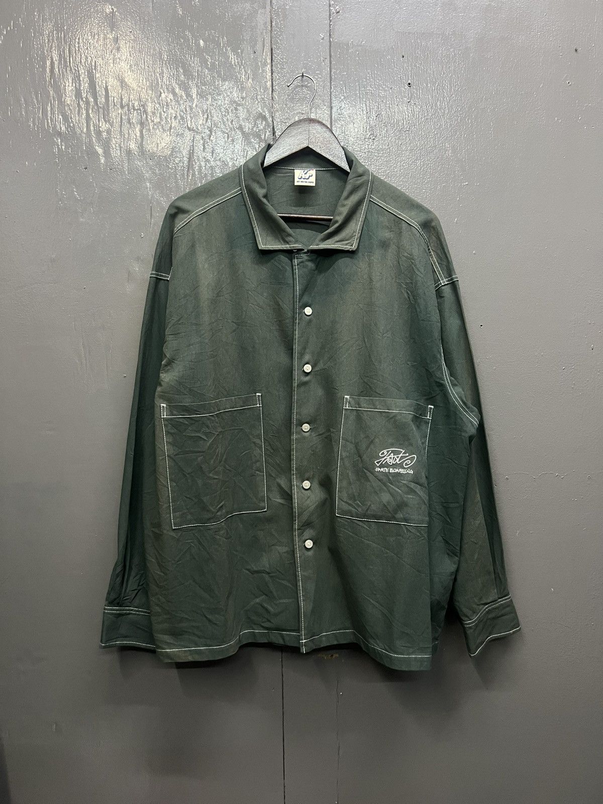 Japanese Brand Jact Skateboarding Sunfaded Oversized Size US XL / EU 56 / 4 - 1 Thumbnail