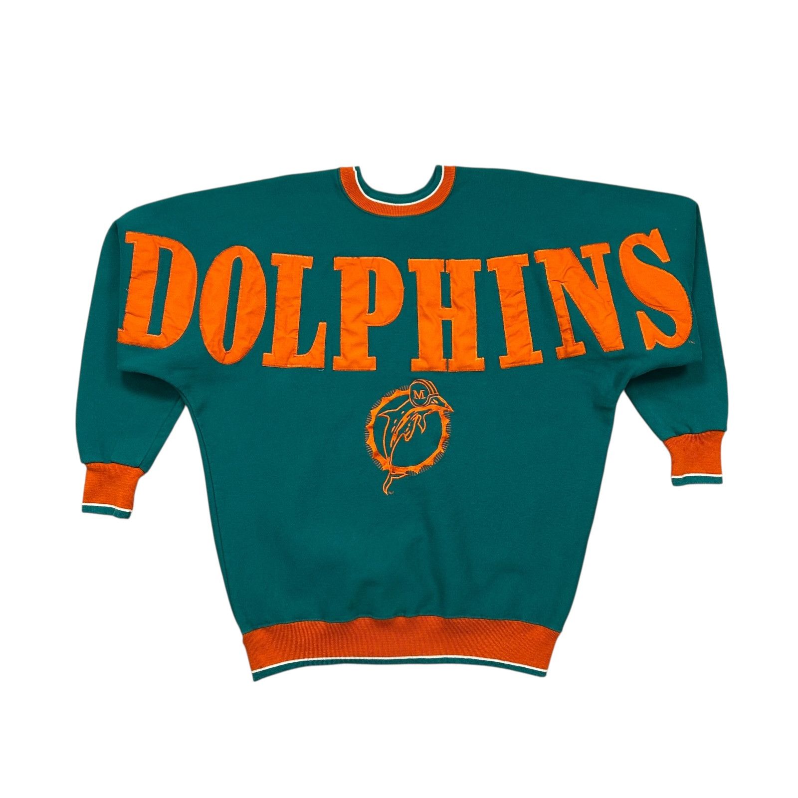 NFL VTG 90s NFL MIAMI DOLPHINS LEGENDS SPELL OUT SWEATSHIRT Size US XL / EU 56 / 4 - 1 Thumbnail