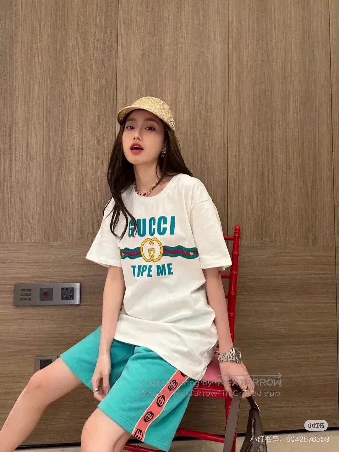Gucci Gucci Mint Green Pineapple Logo Shorts. Size US 30 / EU 46 - 6 Thumbnail