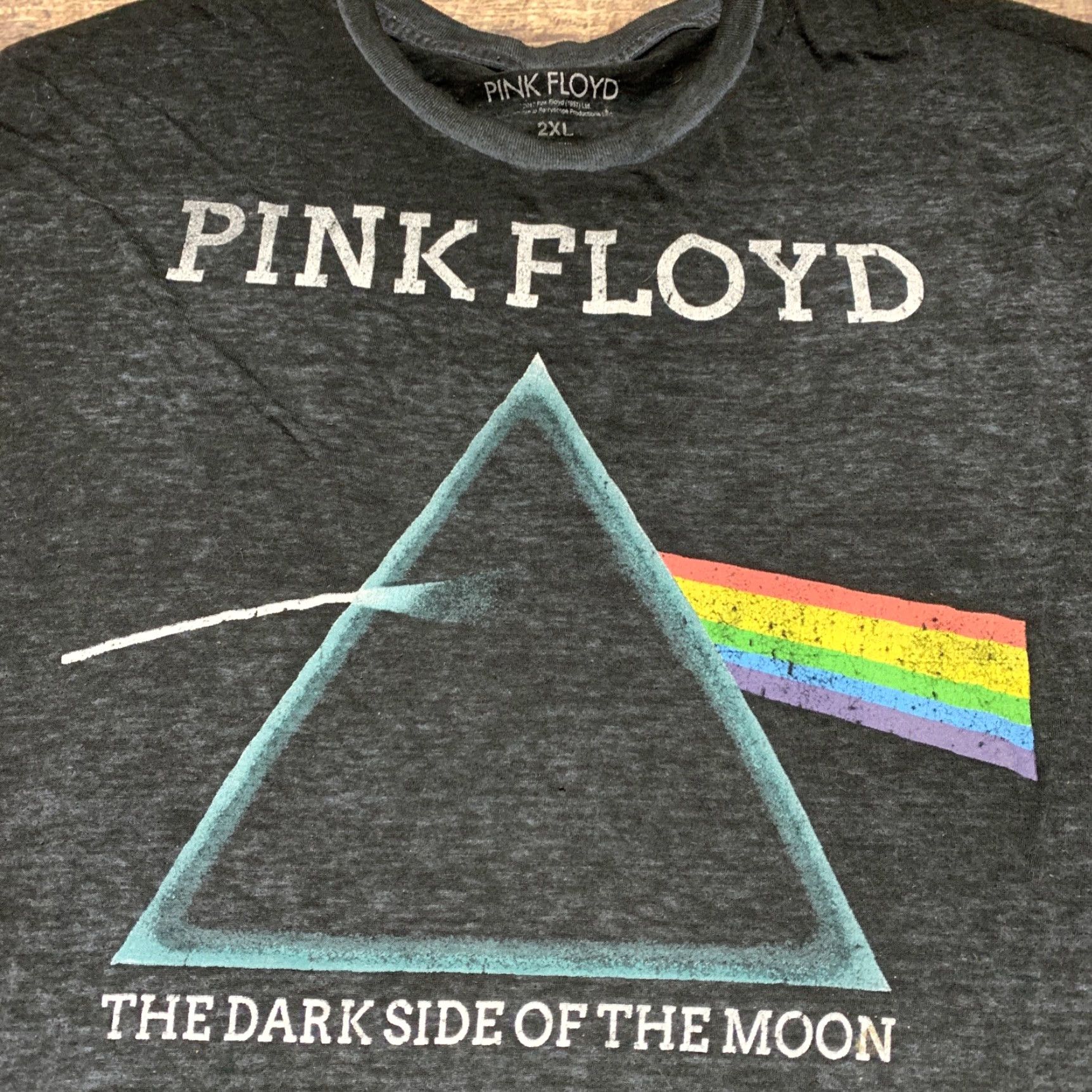 Vintage Pink Floyd T-Shirt Mens Dark Side Of The Moon Graphic 2017 2XL Black Crew Neck Short Sleeve Cotton Blend Logo 1987 Vintage: No Size US XXL / EU 58 / 5 - 2 Thumbnail