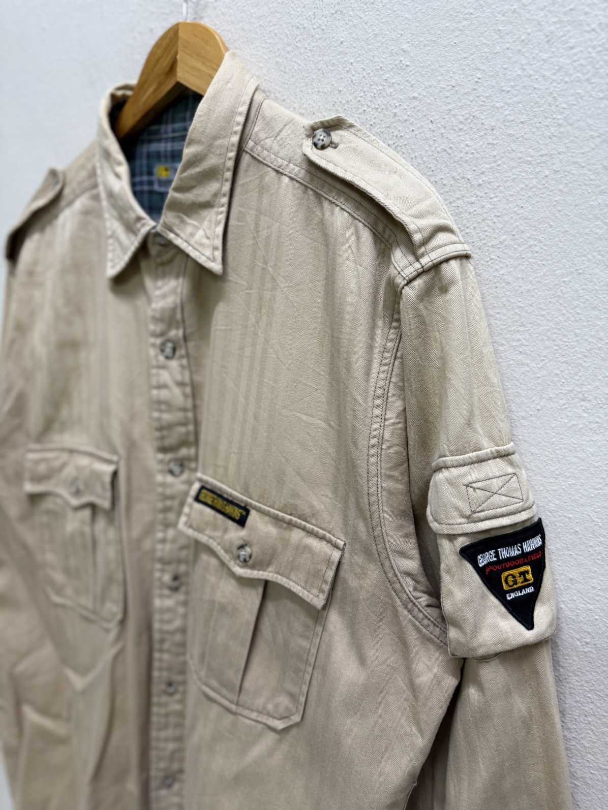 Japanese Brand VINTAGE GT HAWKINS ENGLAND OUTDOOR&FIELD BUTTON UP SHIRT Size US XL / EU 56 / 4 - 19 Thumbnail