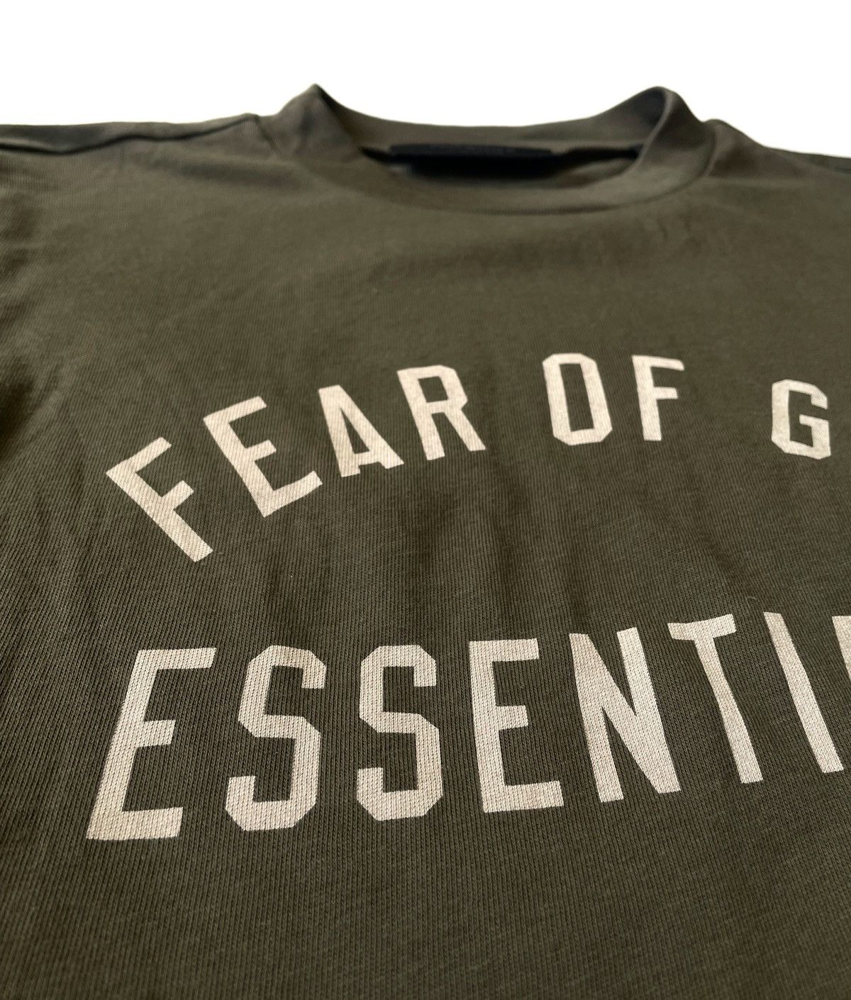 Fear of God Essentials Fear Of God Olive Women T-Shirt Big Logo Size S Size S / US 4 / IT 40 - 5 Thumbnail