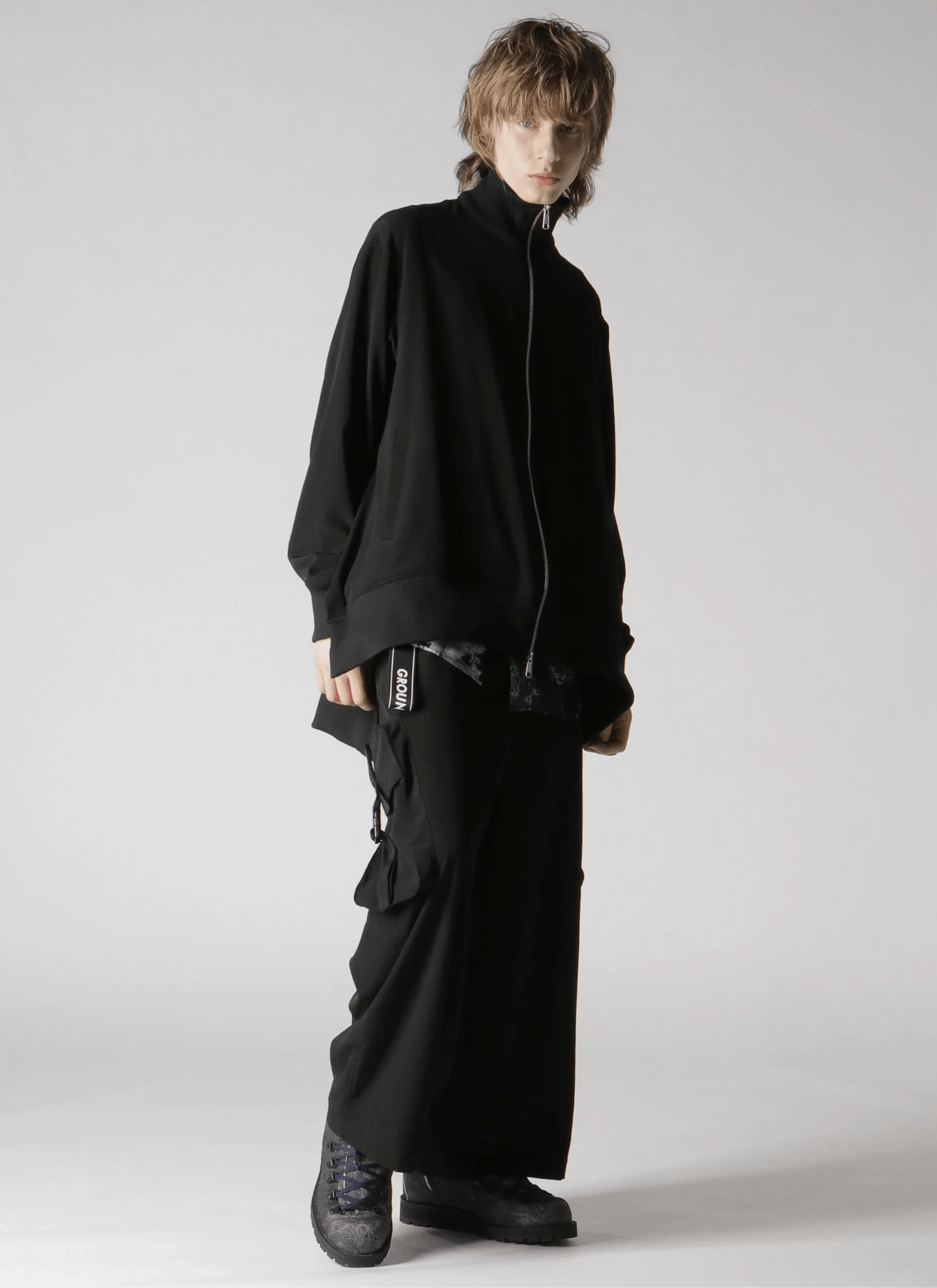 Ground Y × Yohji Yamamoto Yohji Yamamoto Ground Y - CURVED HEMLINE TRACKSUIT JACKET Size US L / EU 52-54 / 3 - 2 Thumbnail