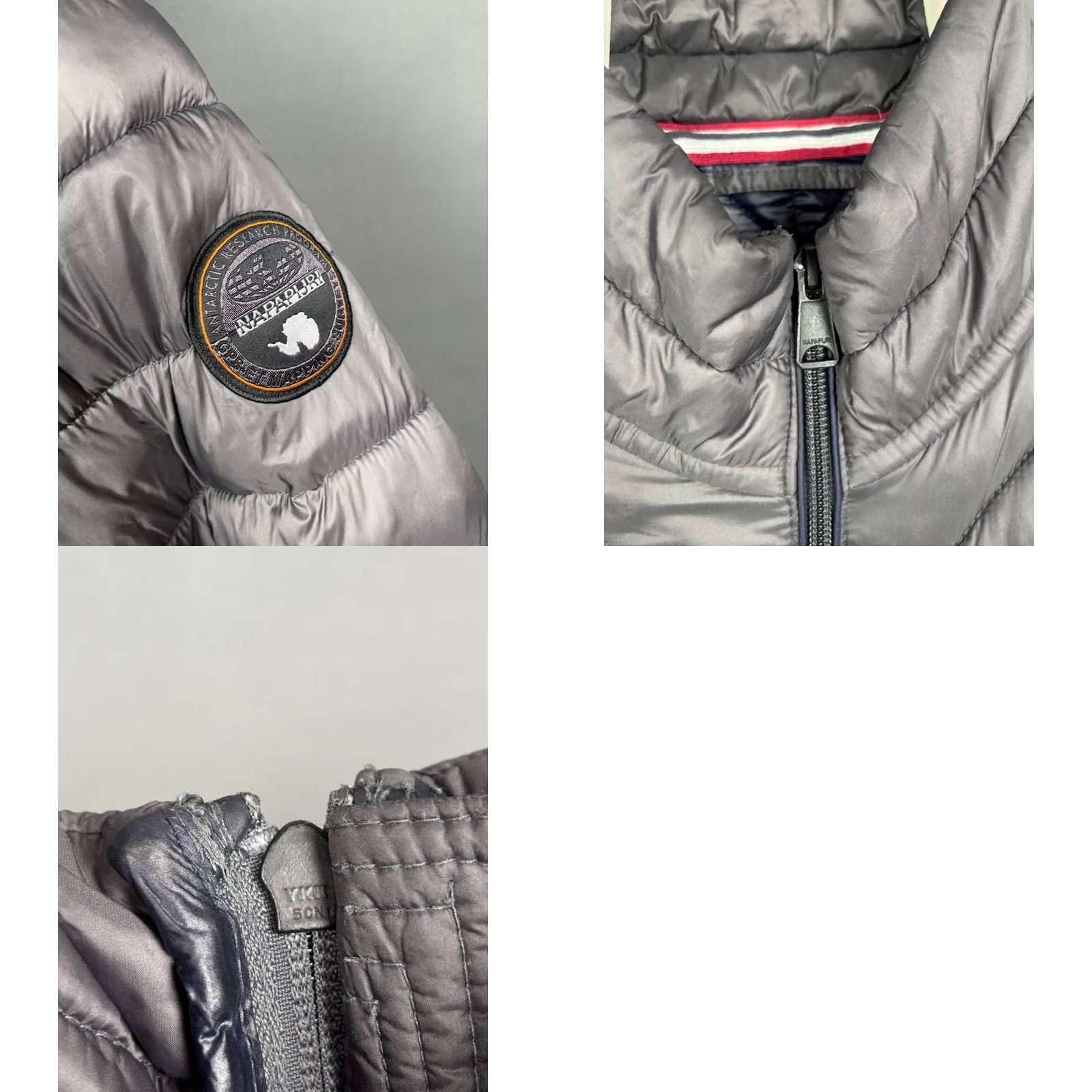 Napapijri Napapijri Jacket M Puffer Gray Men Regular Logo Vintage No Size US M / EU 48-50 / 2 - 8 Thumbnail