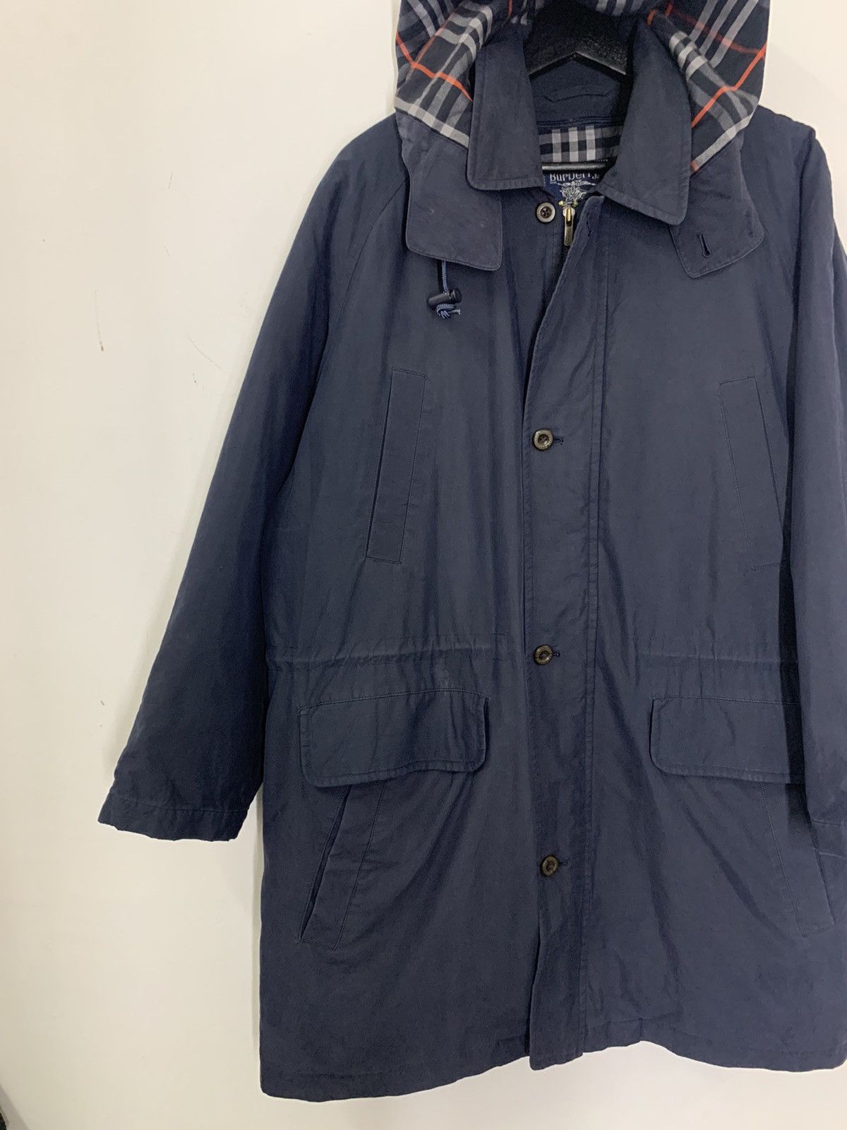 Burberry × Burberry Prorsum Vintage BURBERRY Beat Check Hoodie Parka Size US XL / EU 56 / 4 - 3 Thumbnail