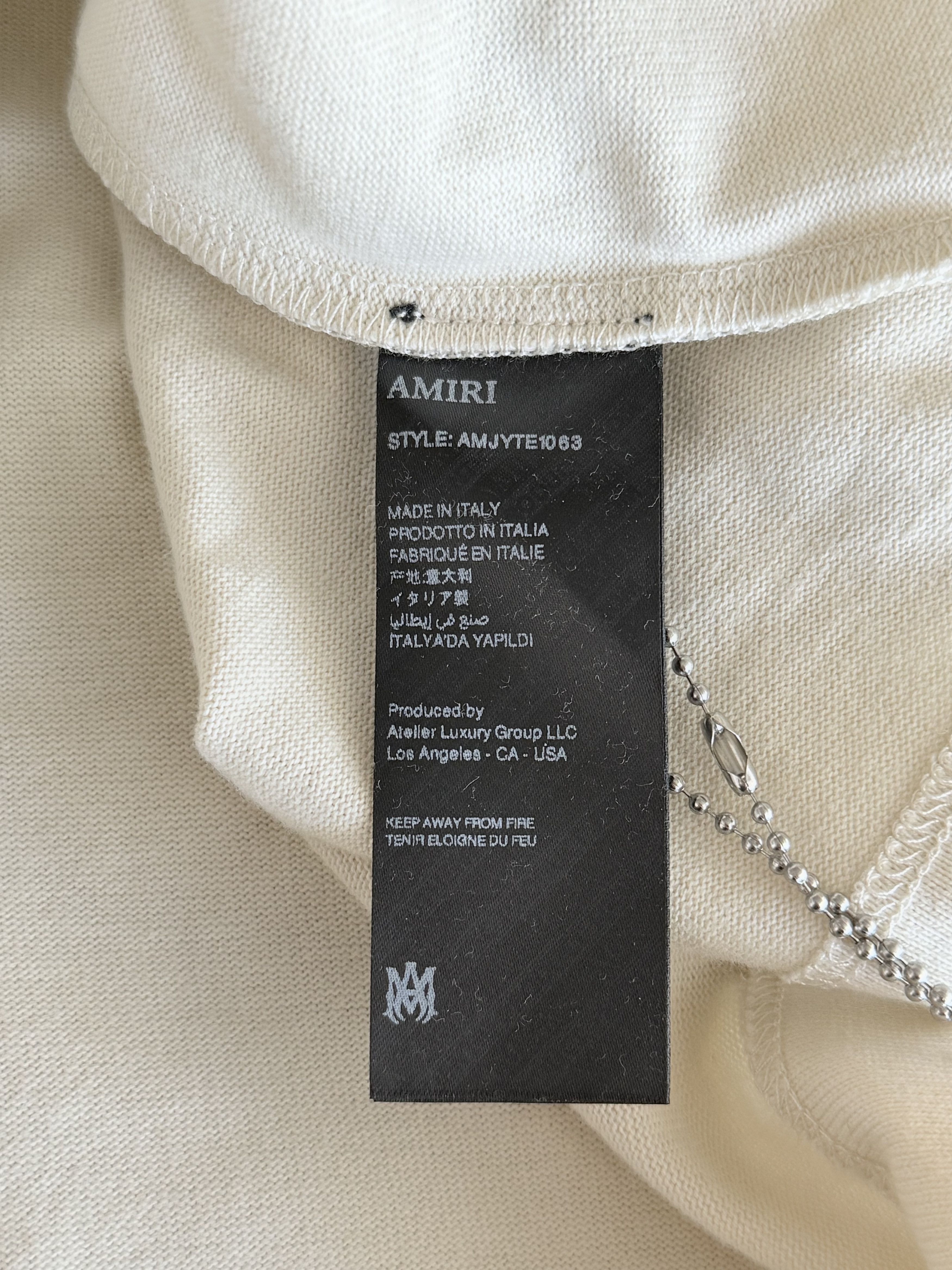 Amiri Amiri Beige & Black Resort Club Graphic T-Shirt Size US M / EU 48-50 / 2 - 4 Thumbnail