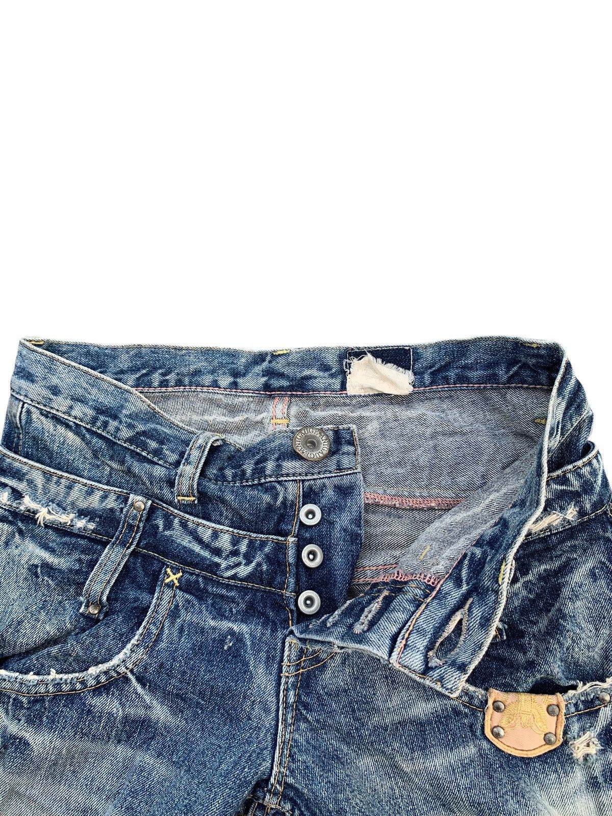 Kapital DOUBLE WAIST ANTGAUGE PUNK STYLE DISTRESSED DENIM Size US 29 - 11 Thumbnail