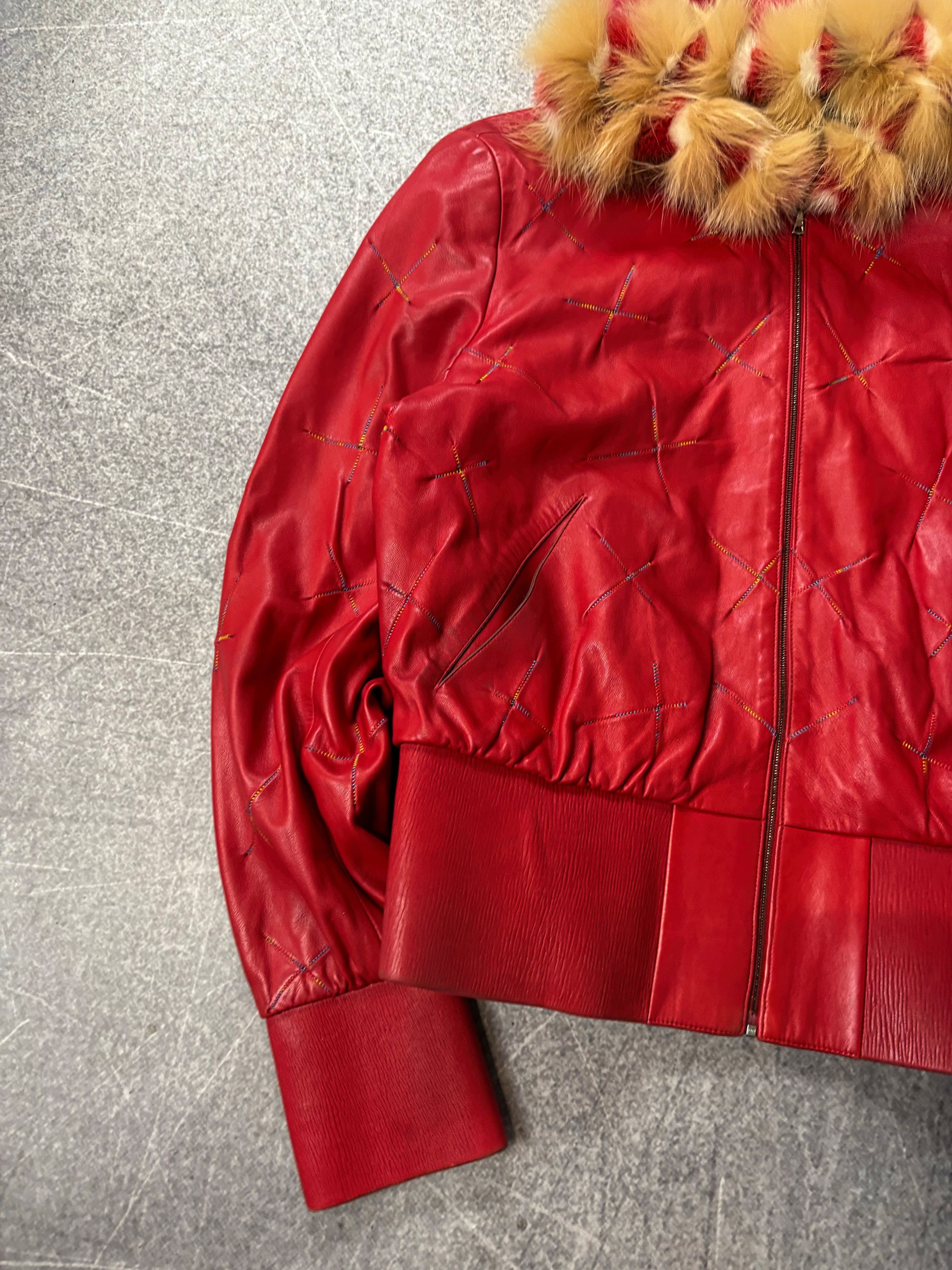 Hysteric Glamour Rick Owens VTG Yohji Yamamoto Style Fur Hood Leather Jacket Size US M / EU 48-50 / 2 - 5 Thumbnail