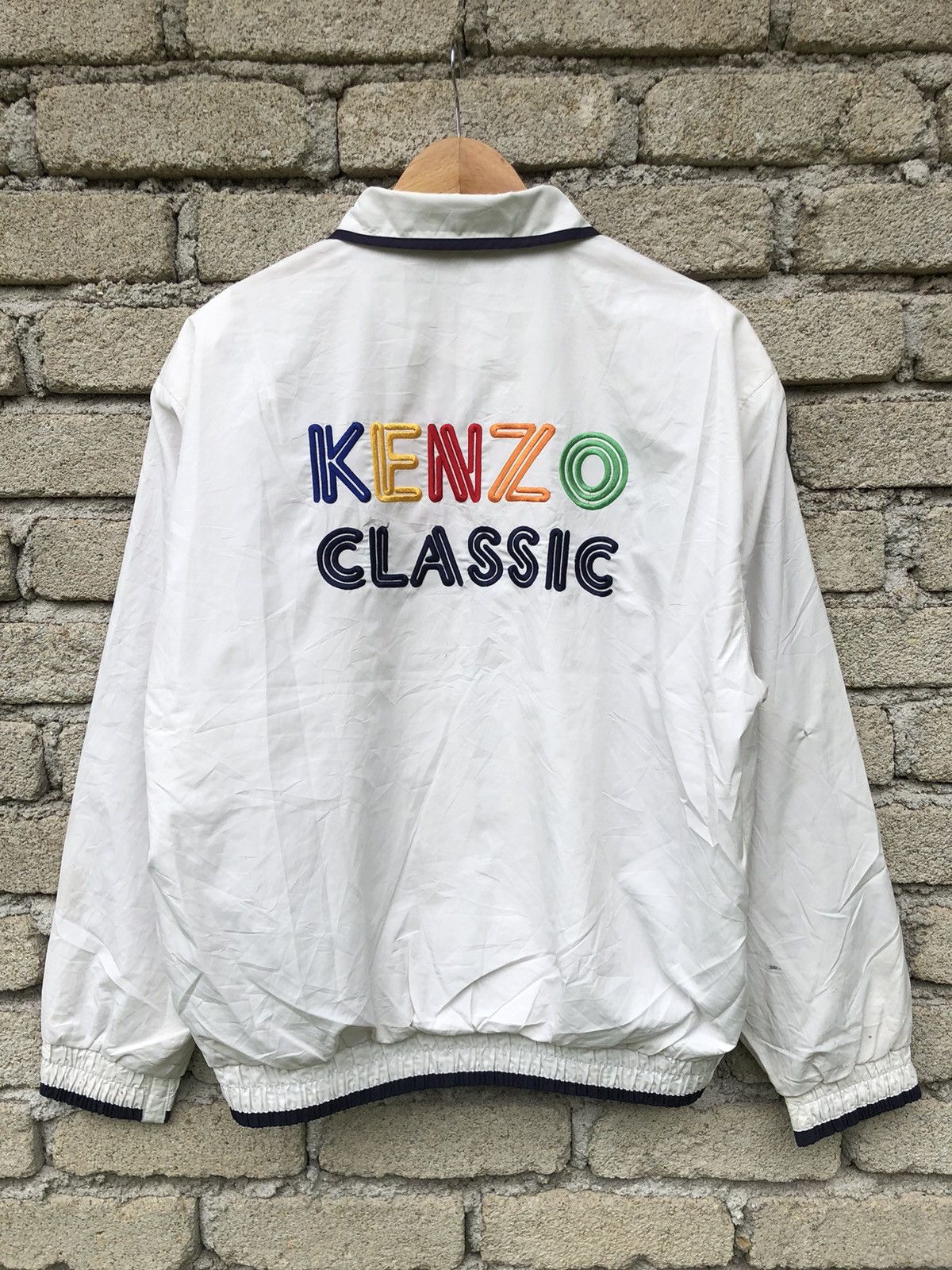 Kenzo Vintage KENZO Classic Spellout Backhit Fullzipper Jacket Size US XL / EU 56 / 4 - 1 Thumbnail