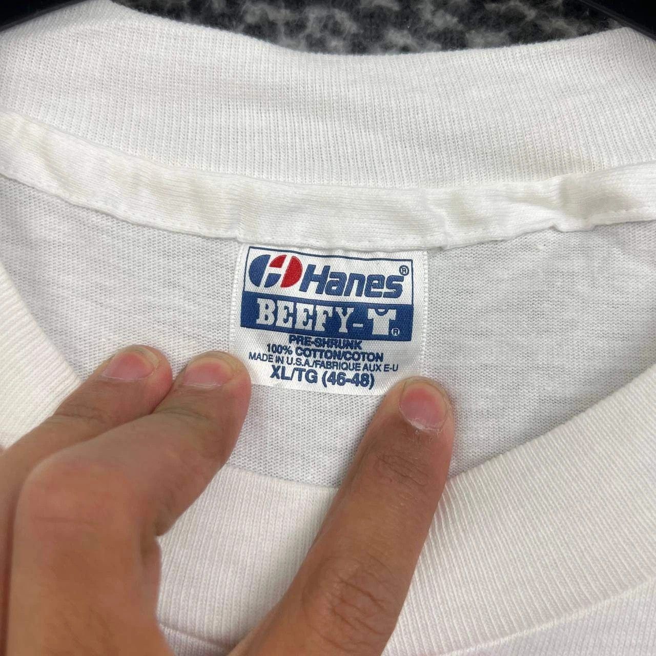 Hanes Vintage America's Cup Shirt Men XL White Beefy Deadstock New Size US XL / EU 56 / 4 - 4 Thumbnail