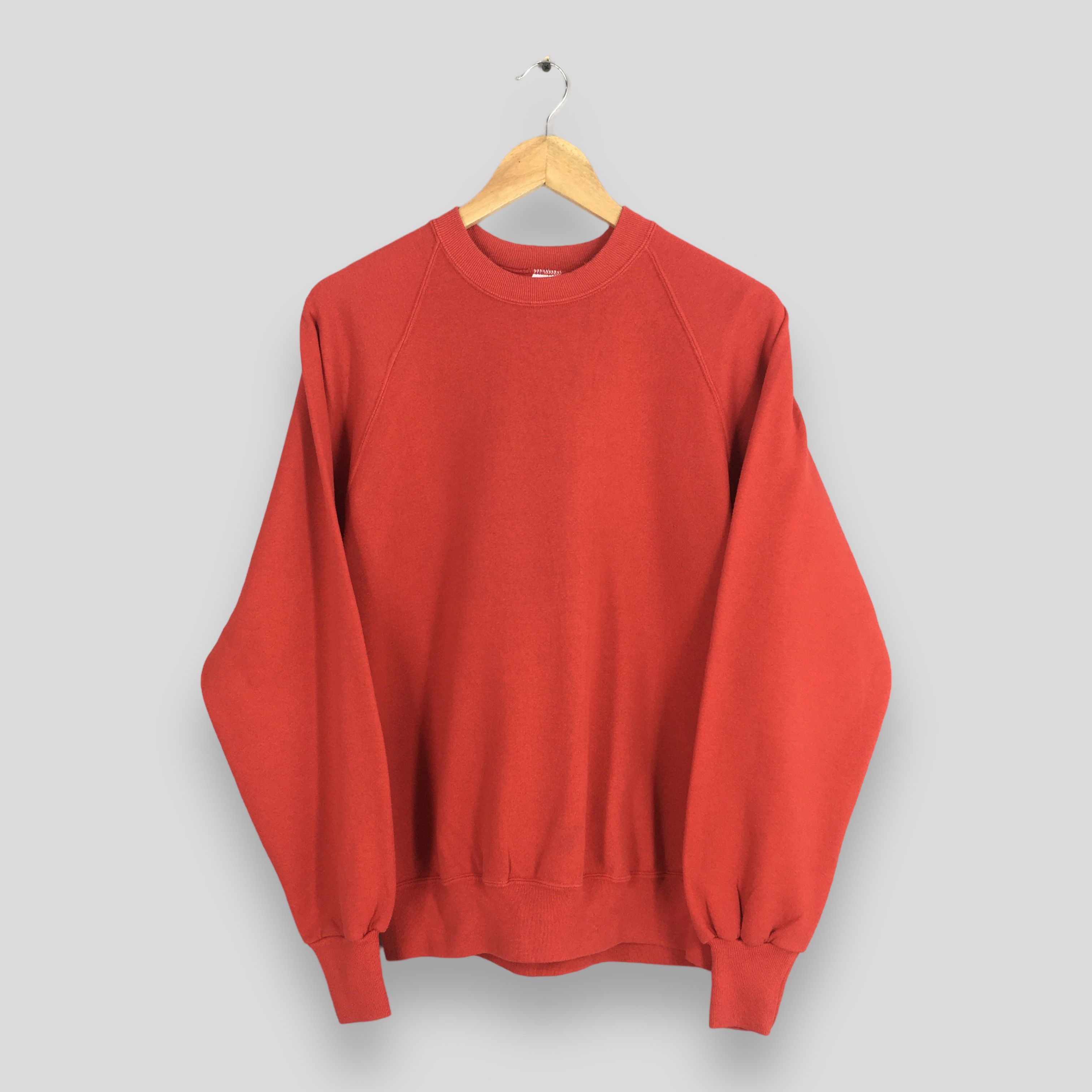 Jerzees Vintage 90s Jerzees Usa Plain Red Sweatshirt Large Size US L / EU 52-54 / 3 - 1 Thumbnail