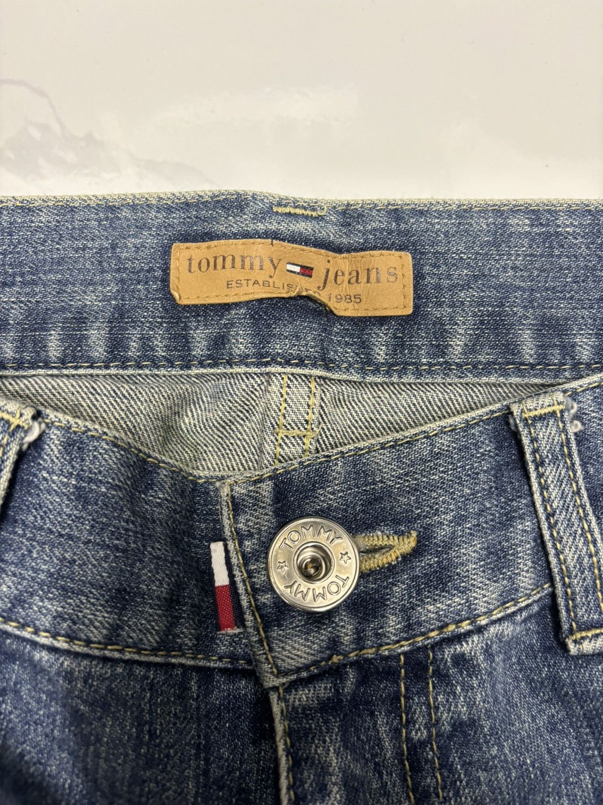 Hysteric Glamour × Tommy Hilfiger Tommy Hilfiger Straight Cut Blue Denim Jeans Size US 32 / EU 48 - 9 Thumbnail