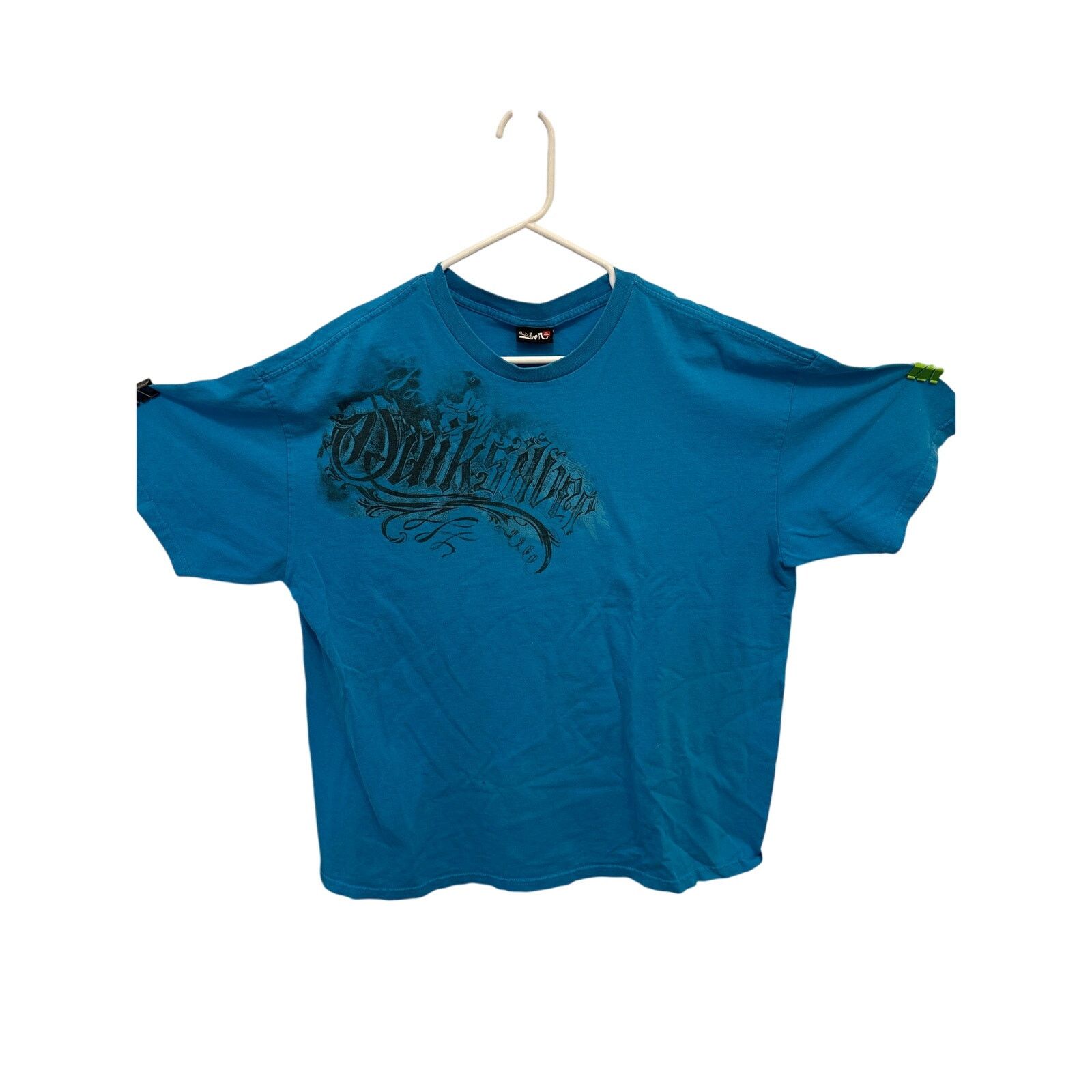 Quiksilver Y2K Quiksilver off center logo bright blue shirt Size US XL / EU 56 / 4 - 1 Thumbnail