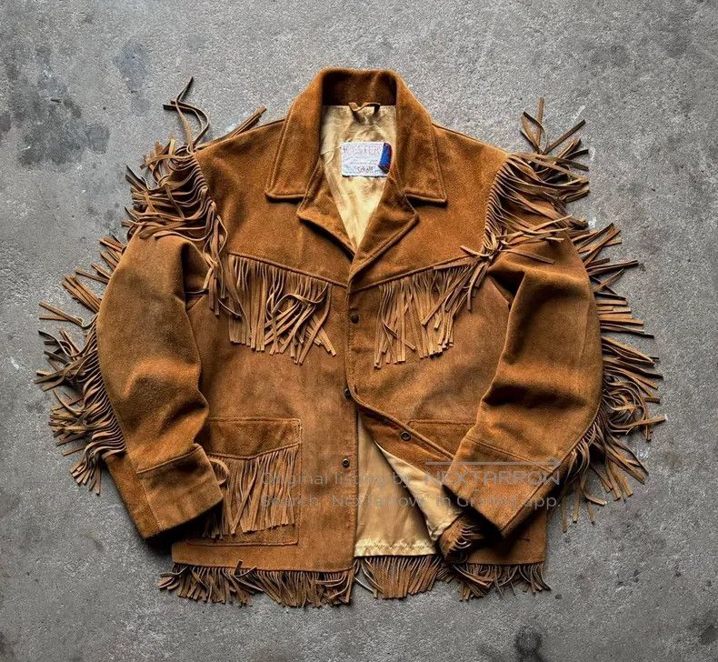 Schott Schott Vintage western fringed leather jacket Size US L / EU 52-54 / 3 - 1 Thumbnail
